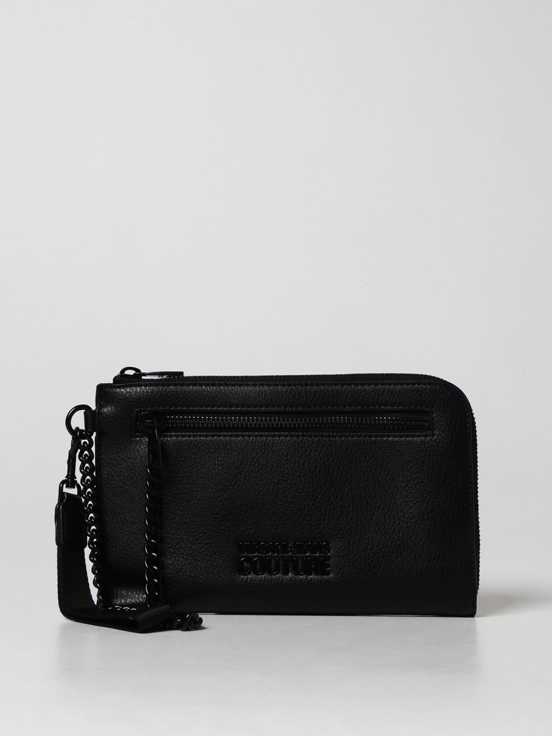 Clutch Bag With Logo In Black