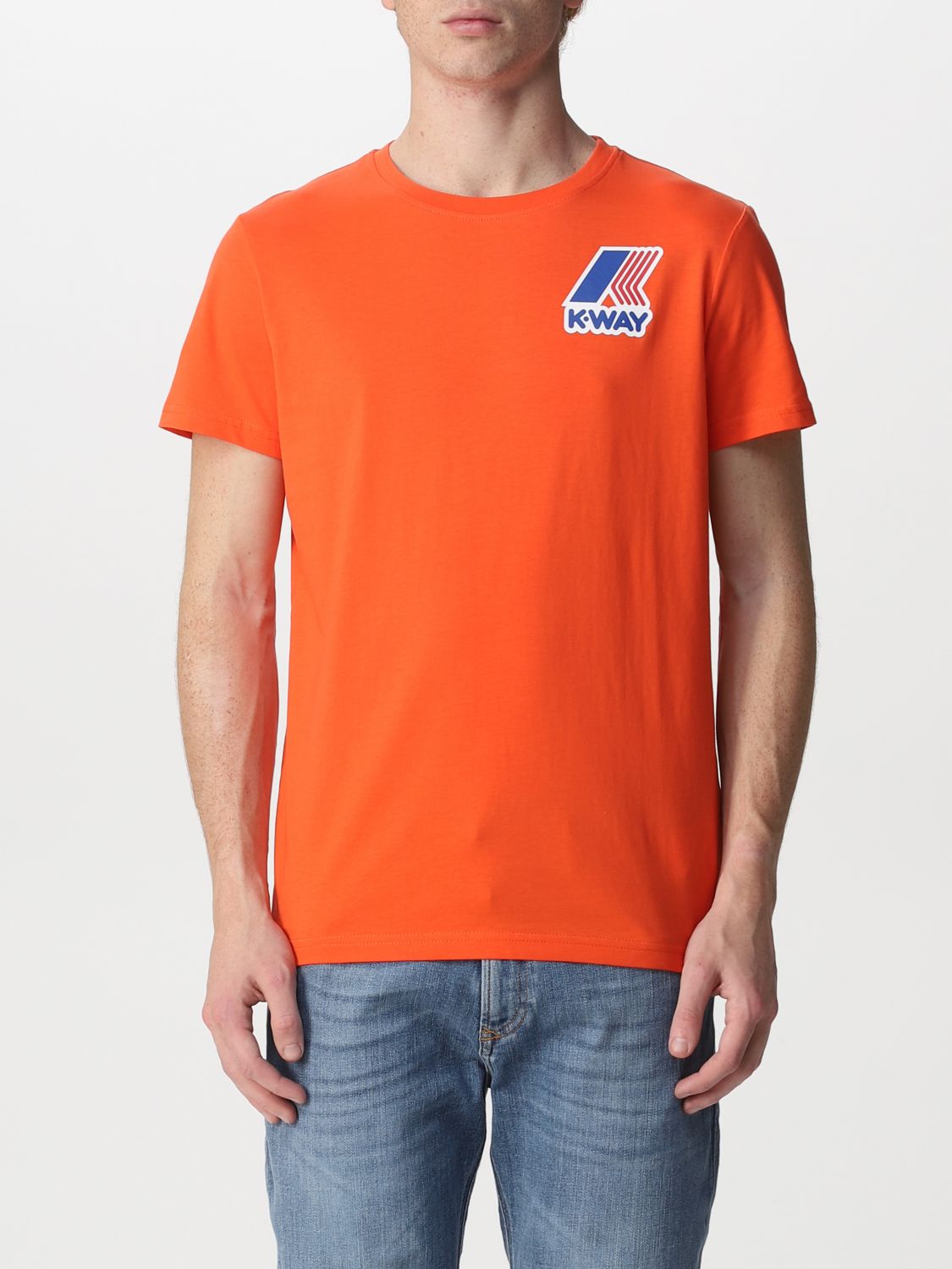 Tシャツ K-Way: Tシャツ メンズ K-way オレンジ 1