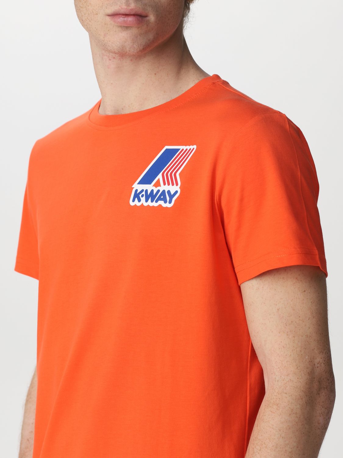 Tシャツ K-Way: Tシャツ メンズ K-way オレンジ 3