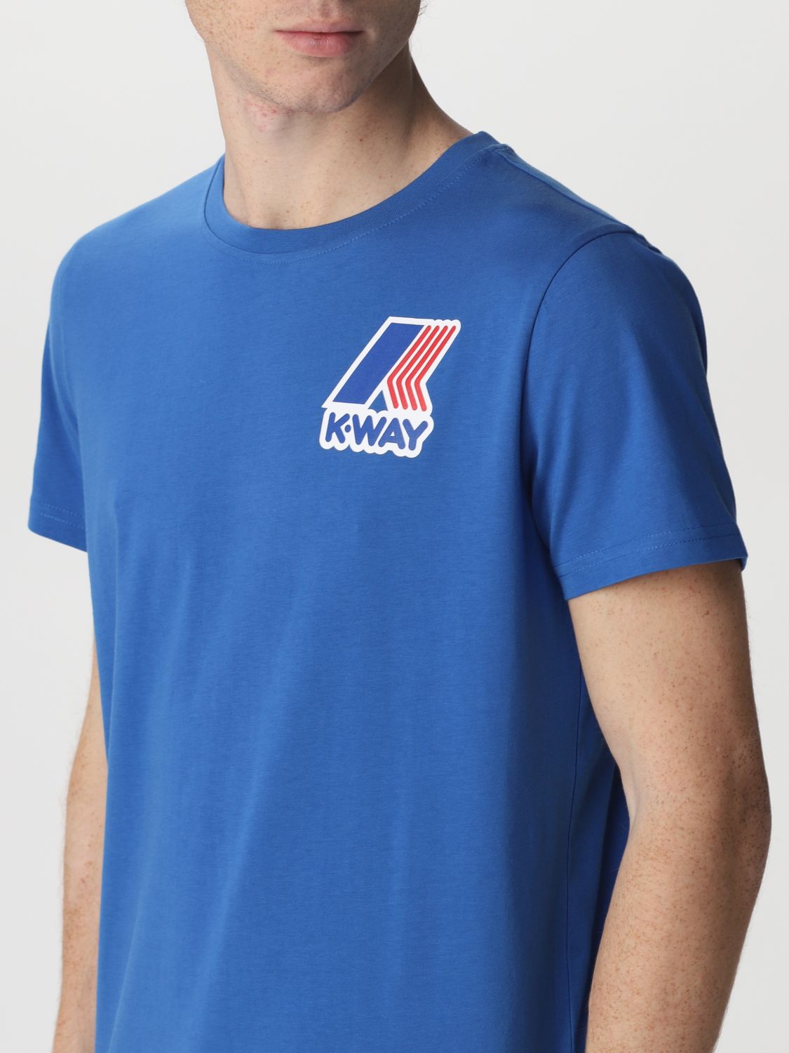 티셔츠 K-웨이: 티셔츠 K-Way 남성 로열 블루 3