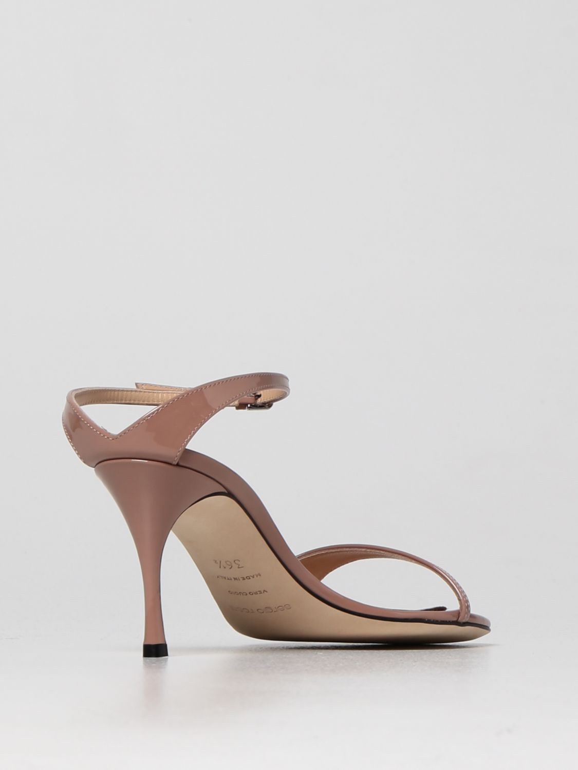 Heeled sandals Sergio Rossi: Sergio Rossi Godiva patent leather mules blush pink 3