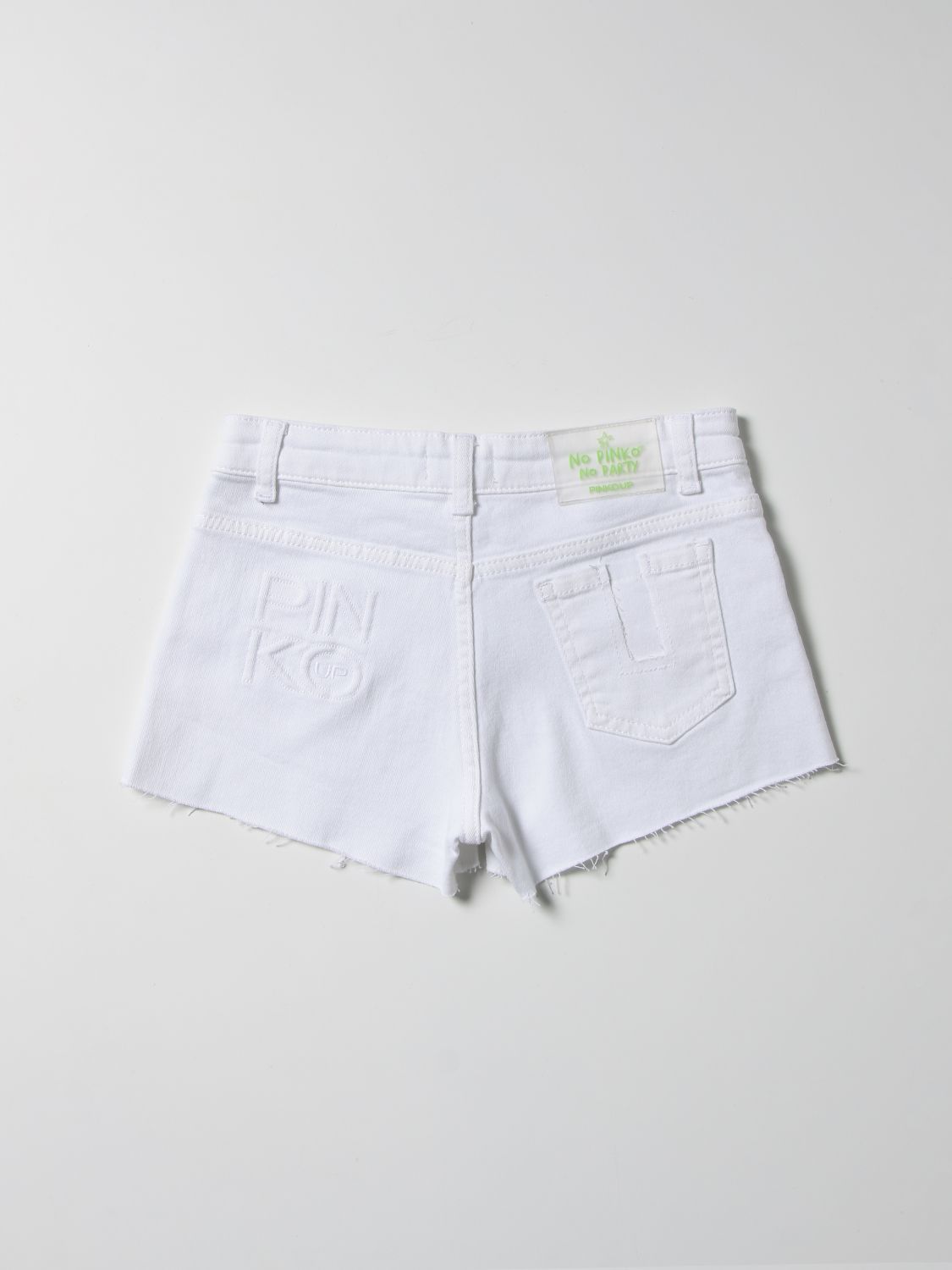 Pantalones cortos Pinko: Pantalones cortos Pinko para niña blanco 2