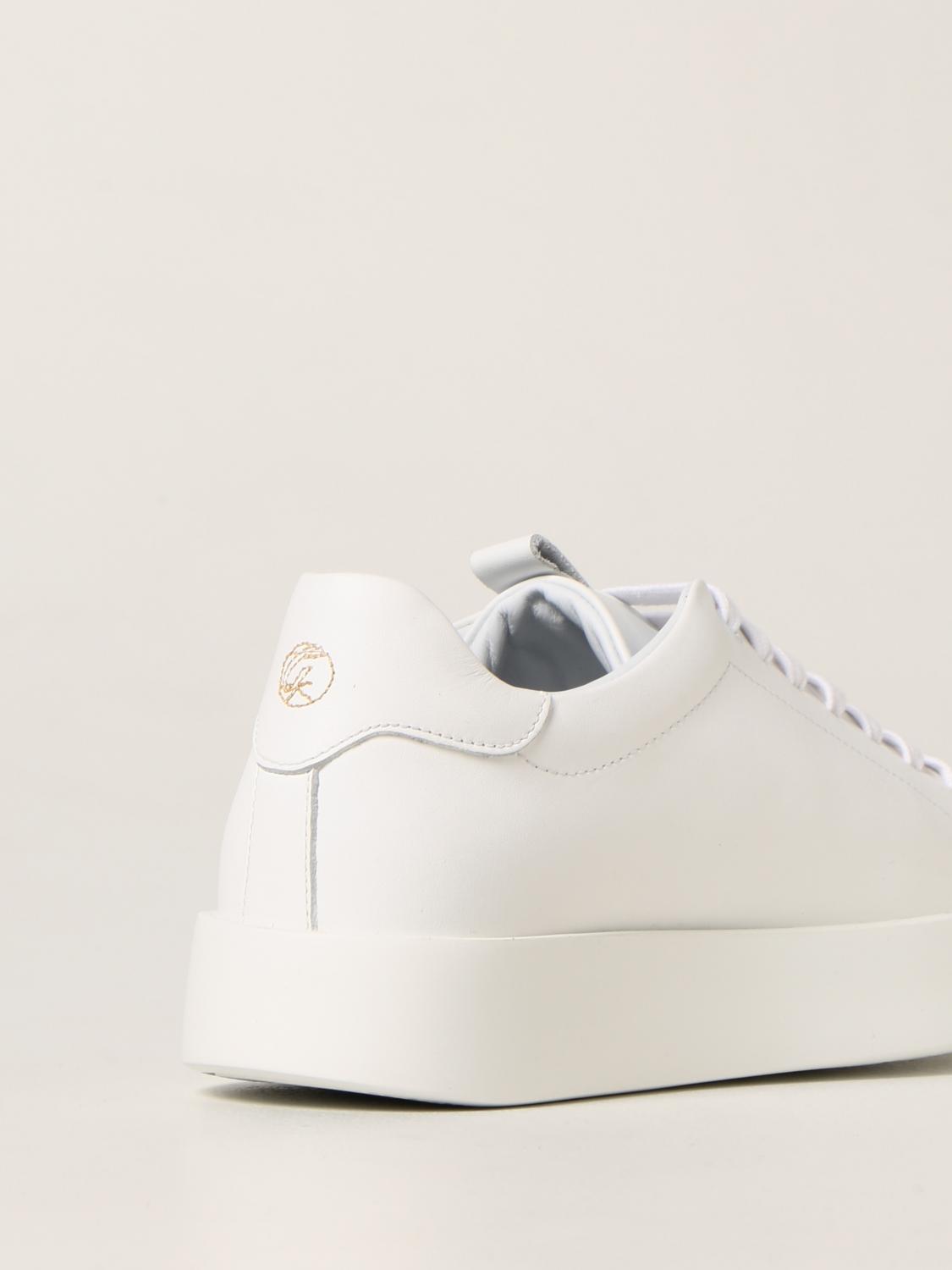 GIULIANO GALIANO: Sneakers Road 1 in nappa - Bianco | Sneakers Giuliano  Galiano ROAD 1 NAPPA GIGLIO.COM
