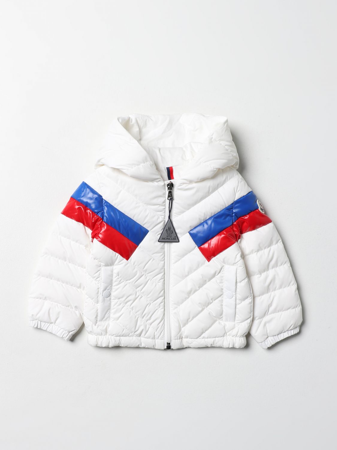 Jacket Moncler: Moncler kids' jacket white 1