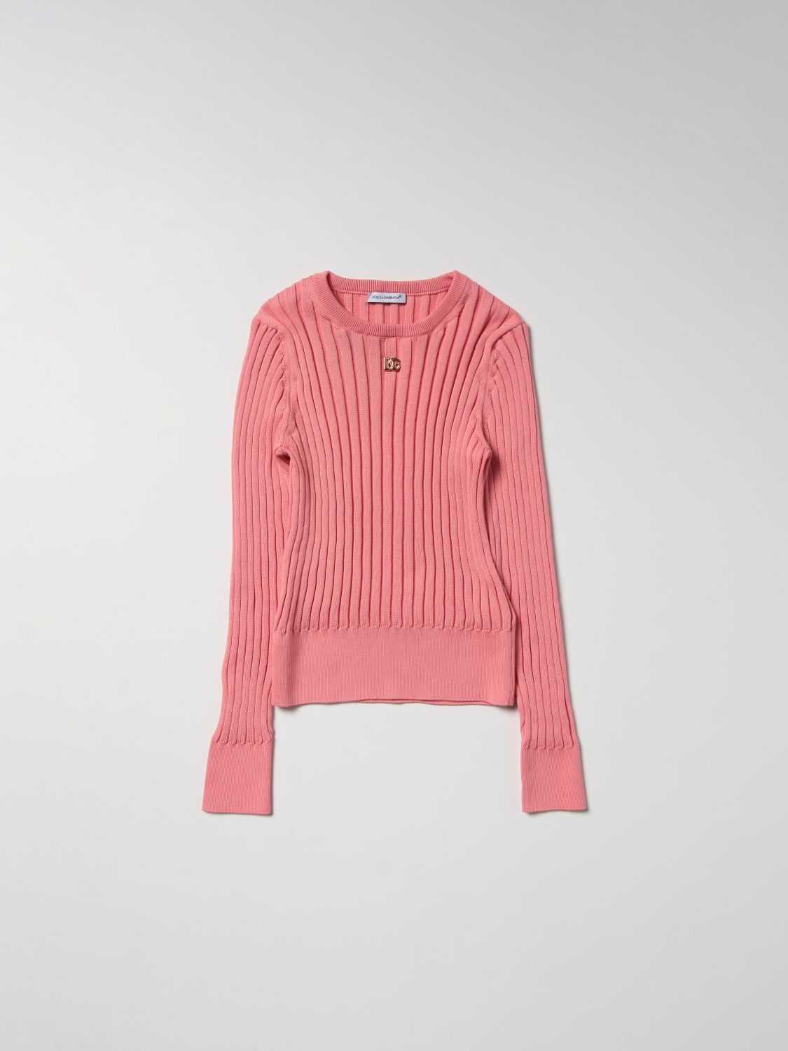 DOLCE & GABBANA: sweater for girls - Pink | Dolce & Gabbana sweater  L5KWG2JACMT online on 
