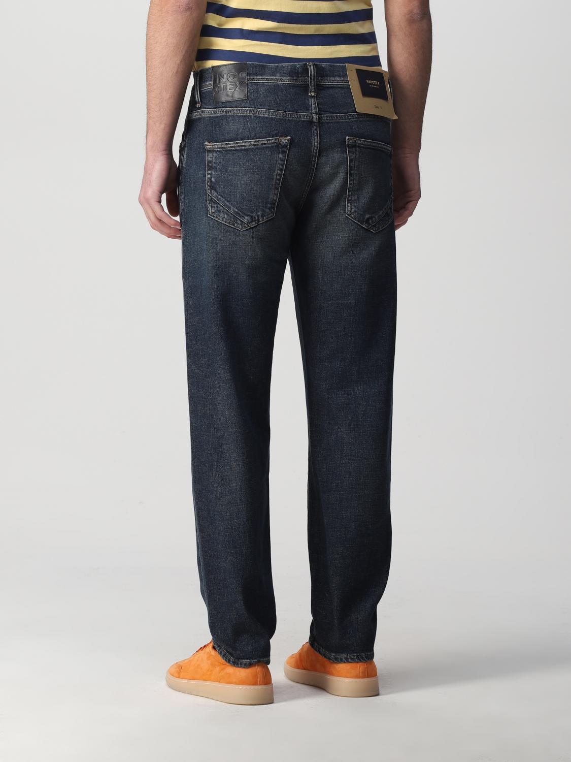 INCOTEX: jeans in washed denim - Denim | Incotex jeans