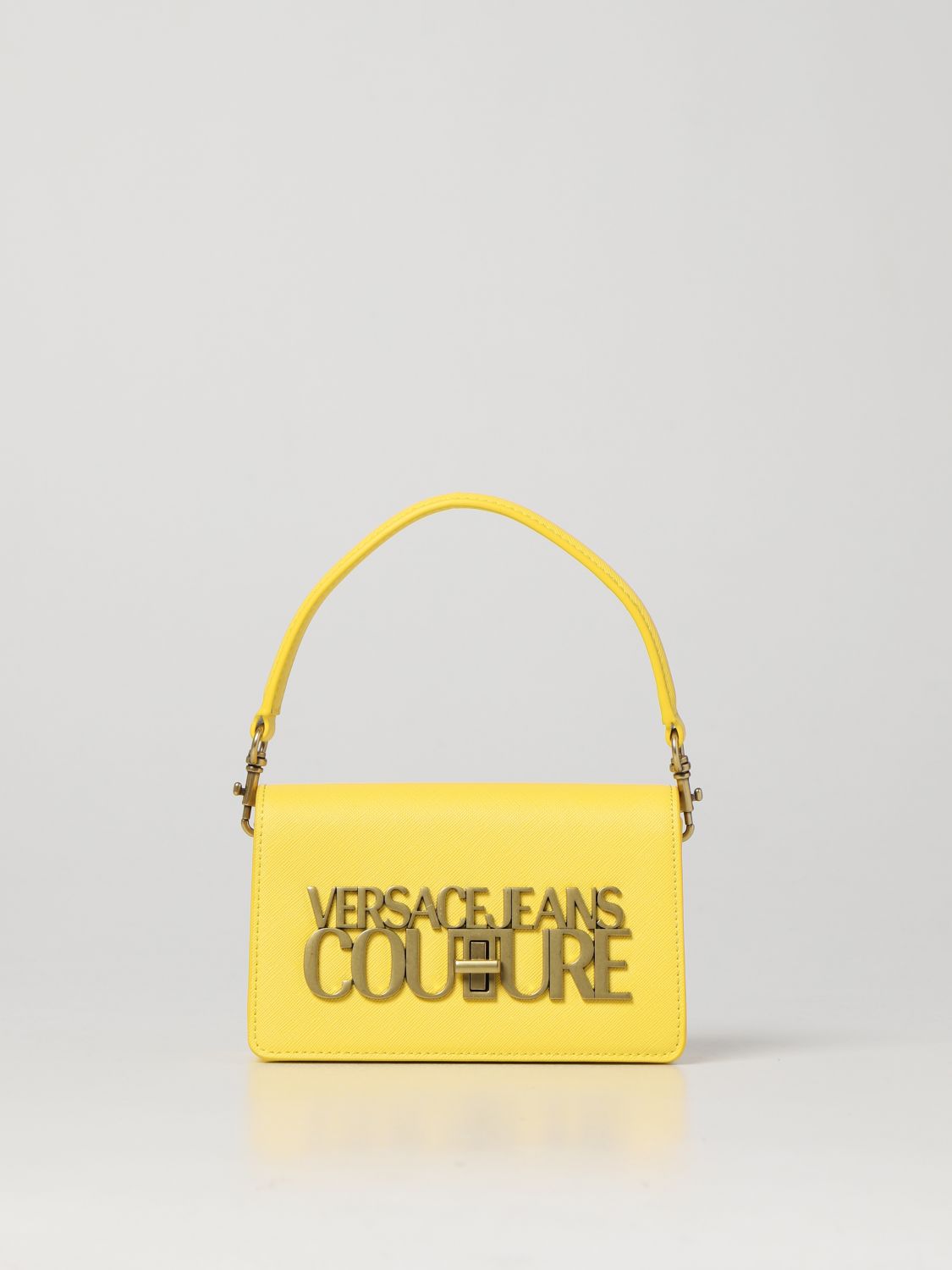 Versace Leather Printed Waist Bag - Yellow Waist Bags, Handbags - VES129757