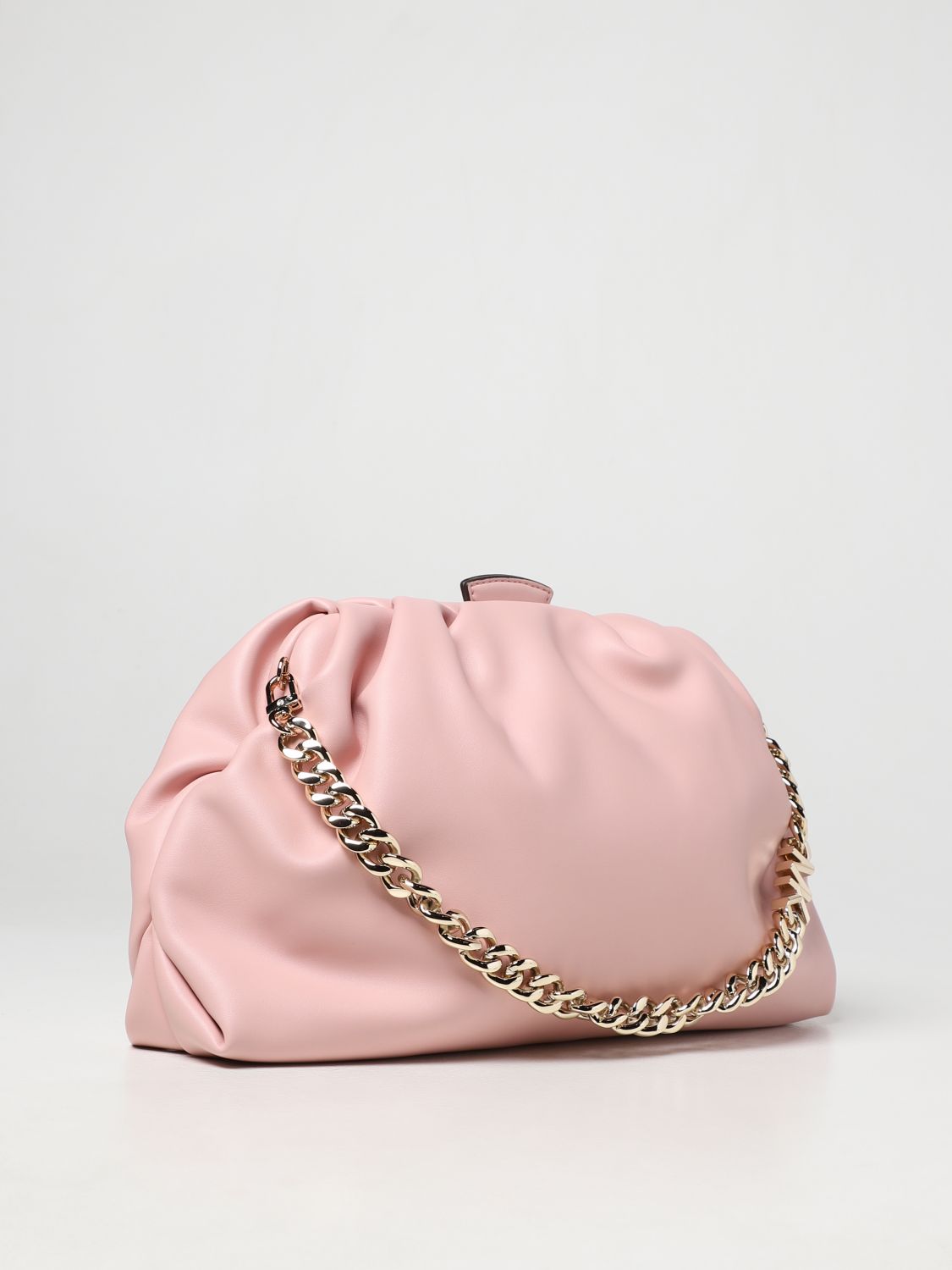 Leather clutch bag Michael Kors Pink in Leather - 23946343