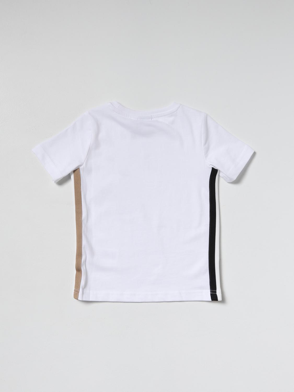 white and orange hugo boss t shirt