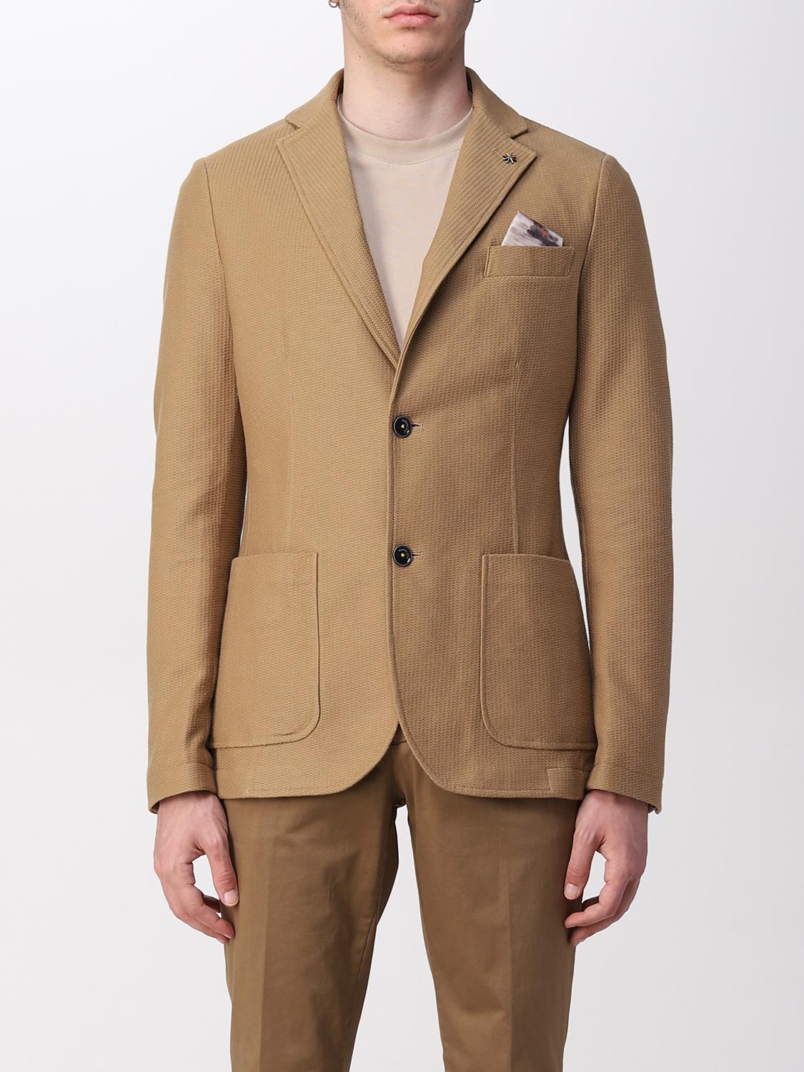 men's beige blazer jacket