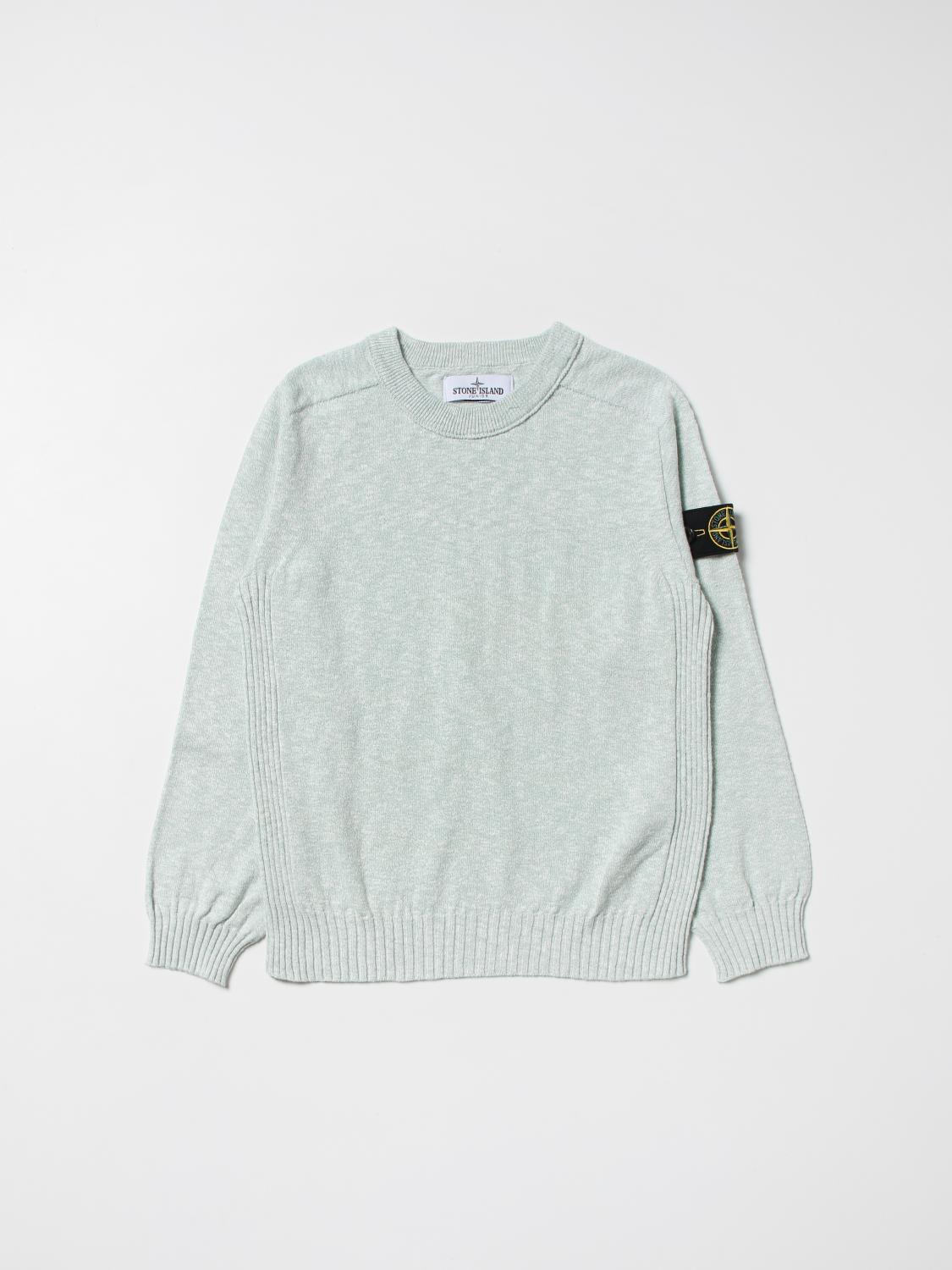 stone island grey jumper junior