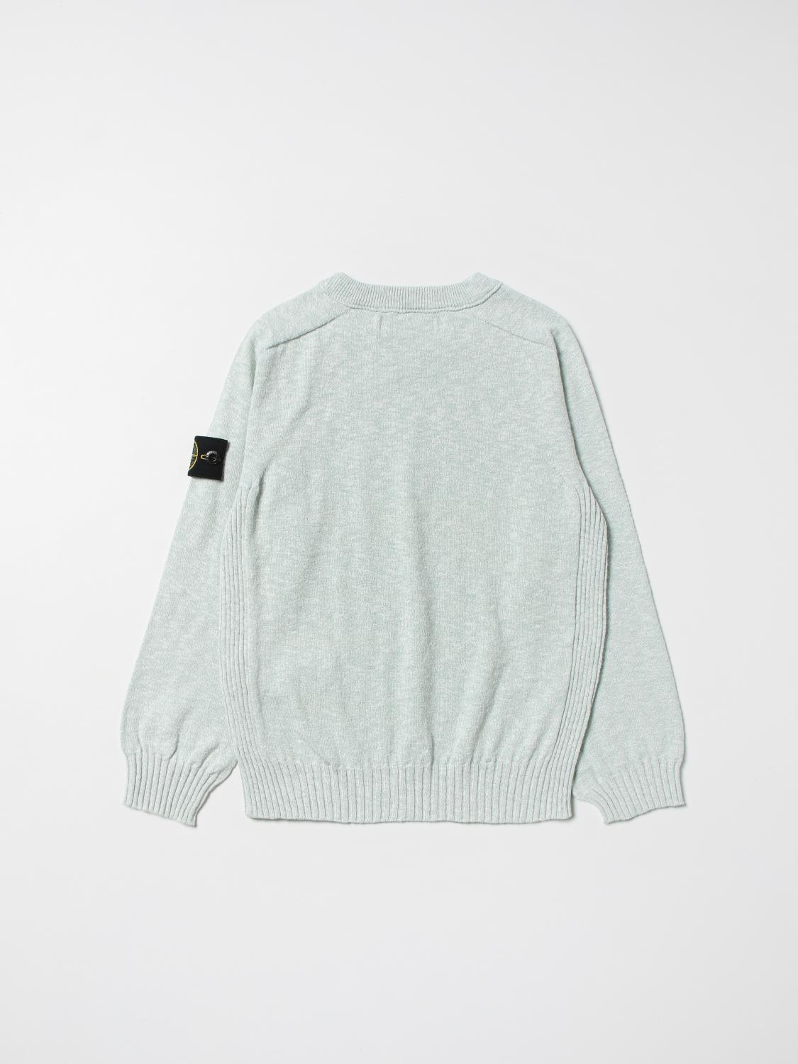 stone island grey jumper junior