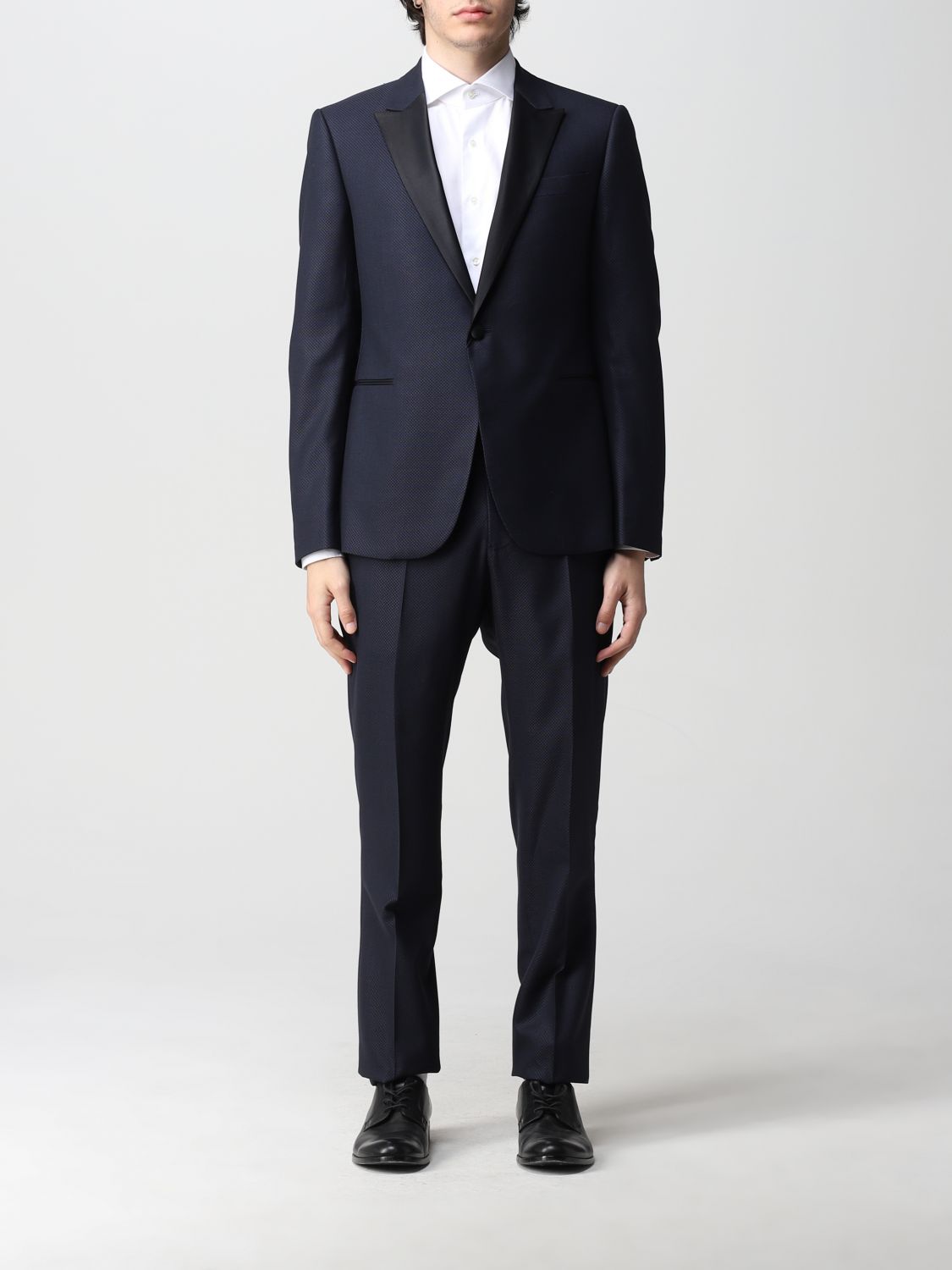 Emporio Armani Outlet: suit for man - Blue | Emporio Armani suit  I1VMURI1576 online on 