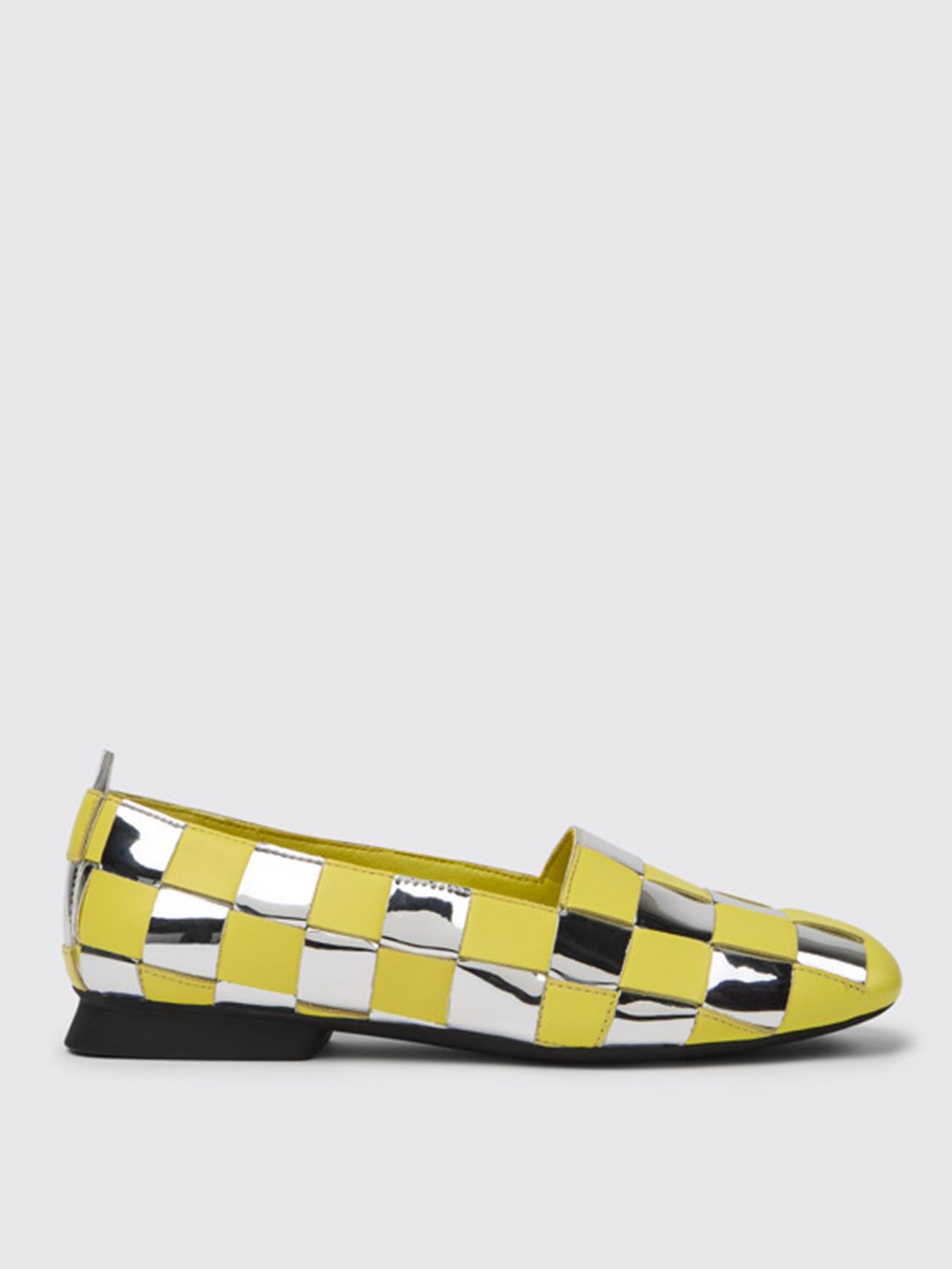 Camper Casi Myra  Shoes In Calfskin And Fabric In Multicolor