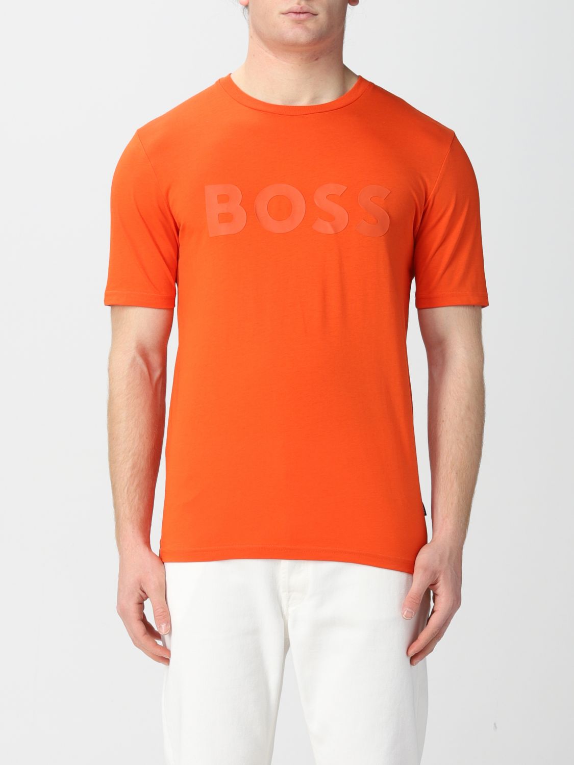 BOSS: t-shirt for man - Orange Boss 50467075 online on GIGLIO.COM