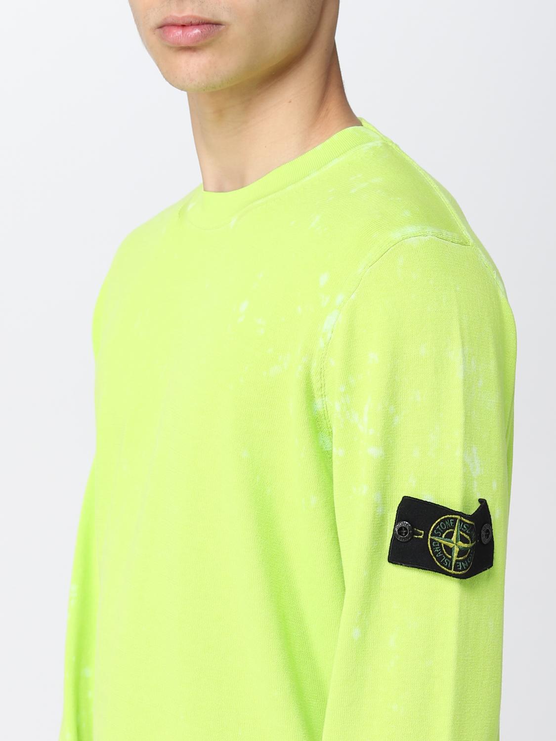 lime stone island jumper