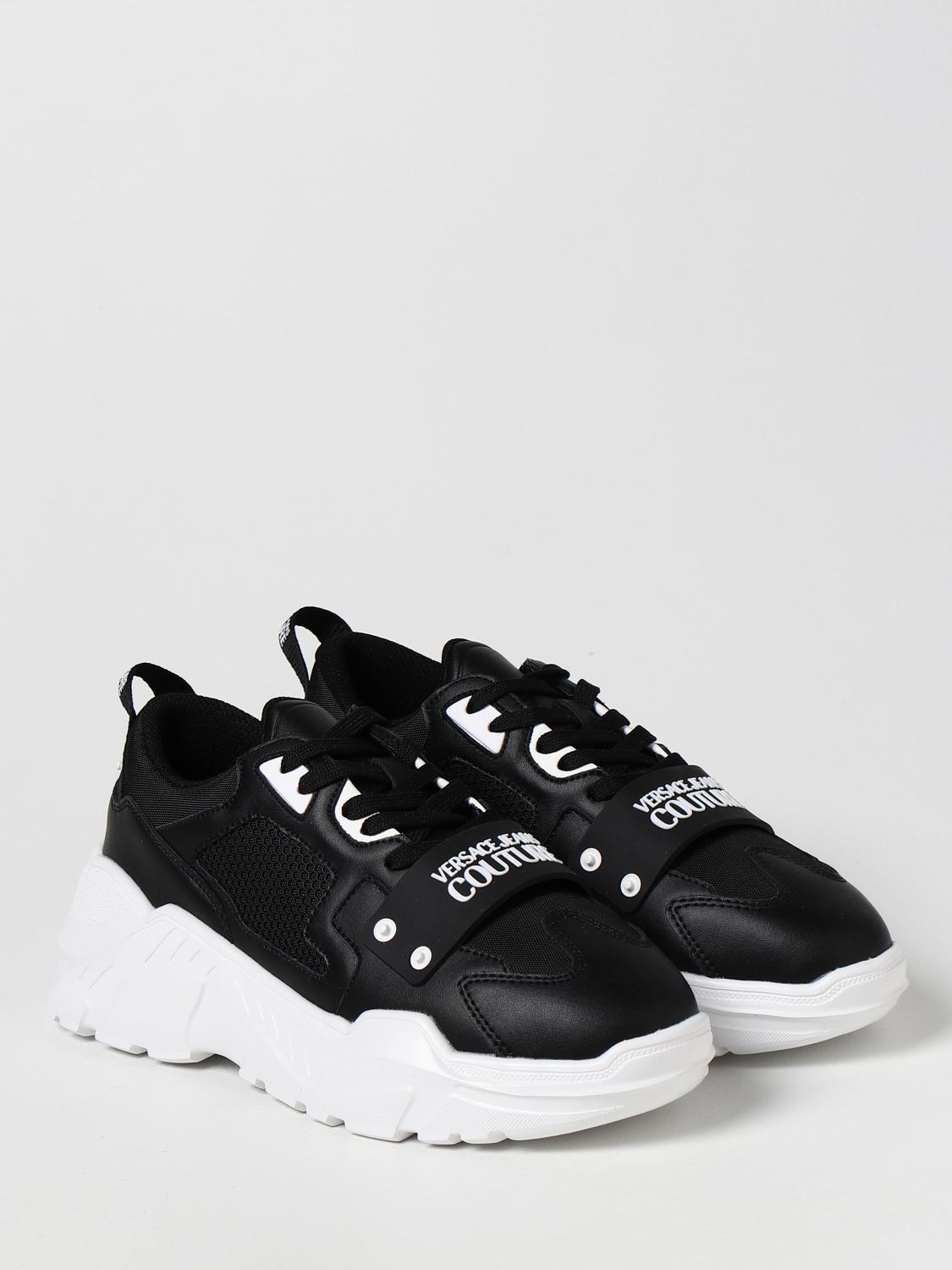 VERSACE JEANS COUTURE: Zapatillas hombre - Negro | Zapatillas Versace Jeans  Couture 72YA3SC4ZP094 GIGLIO.COM