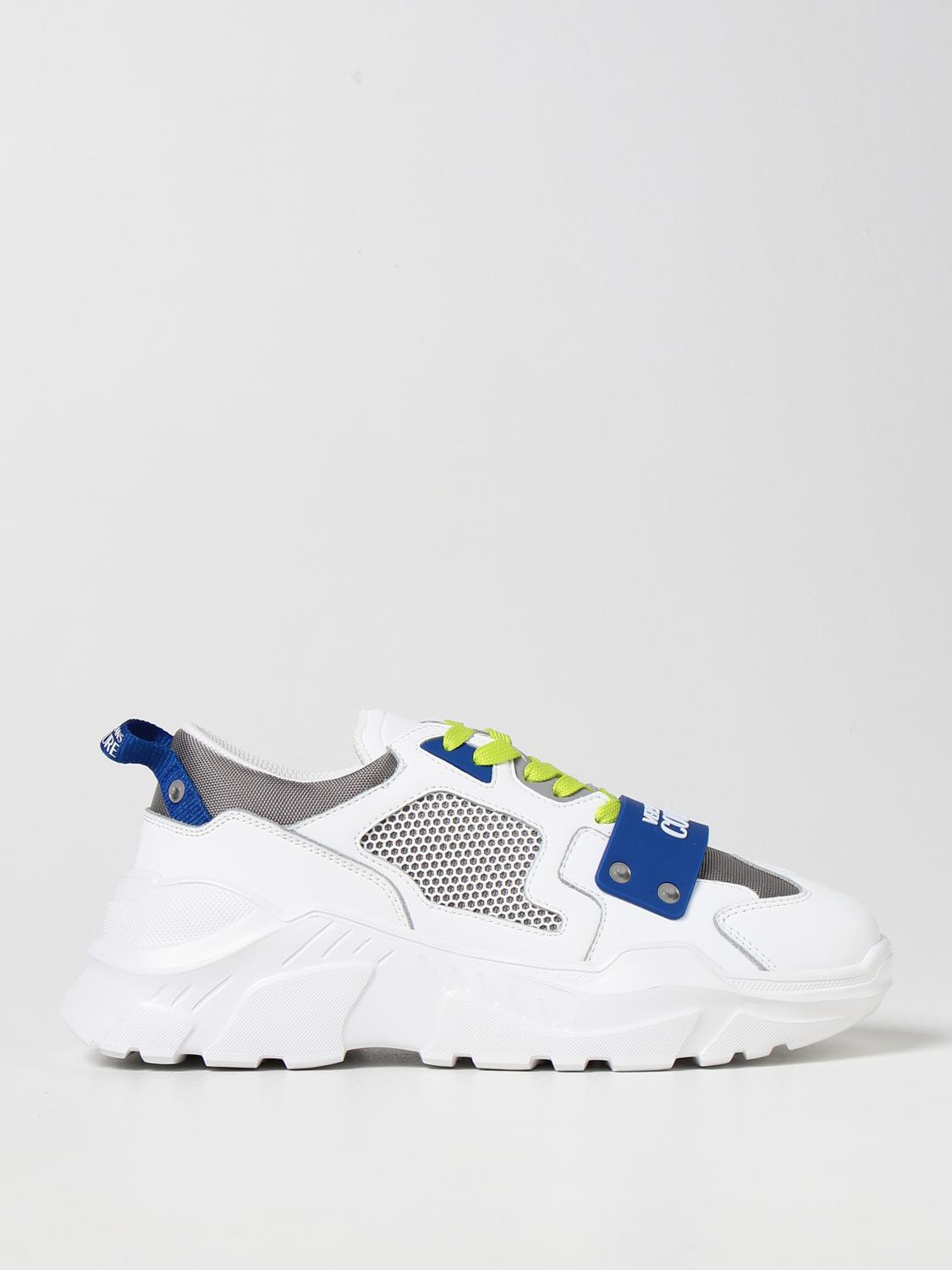 VERSACE JEANS COUTURE: Zapatillas hombre - Blanco 1 | Zapatillas Versace  Jeans Couture 72YA3SC4ZP094 GIGLIO.COM