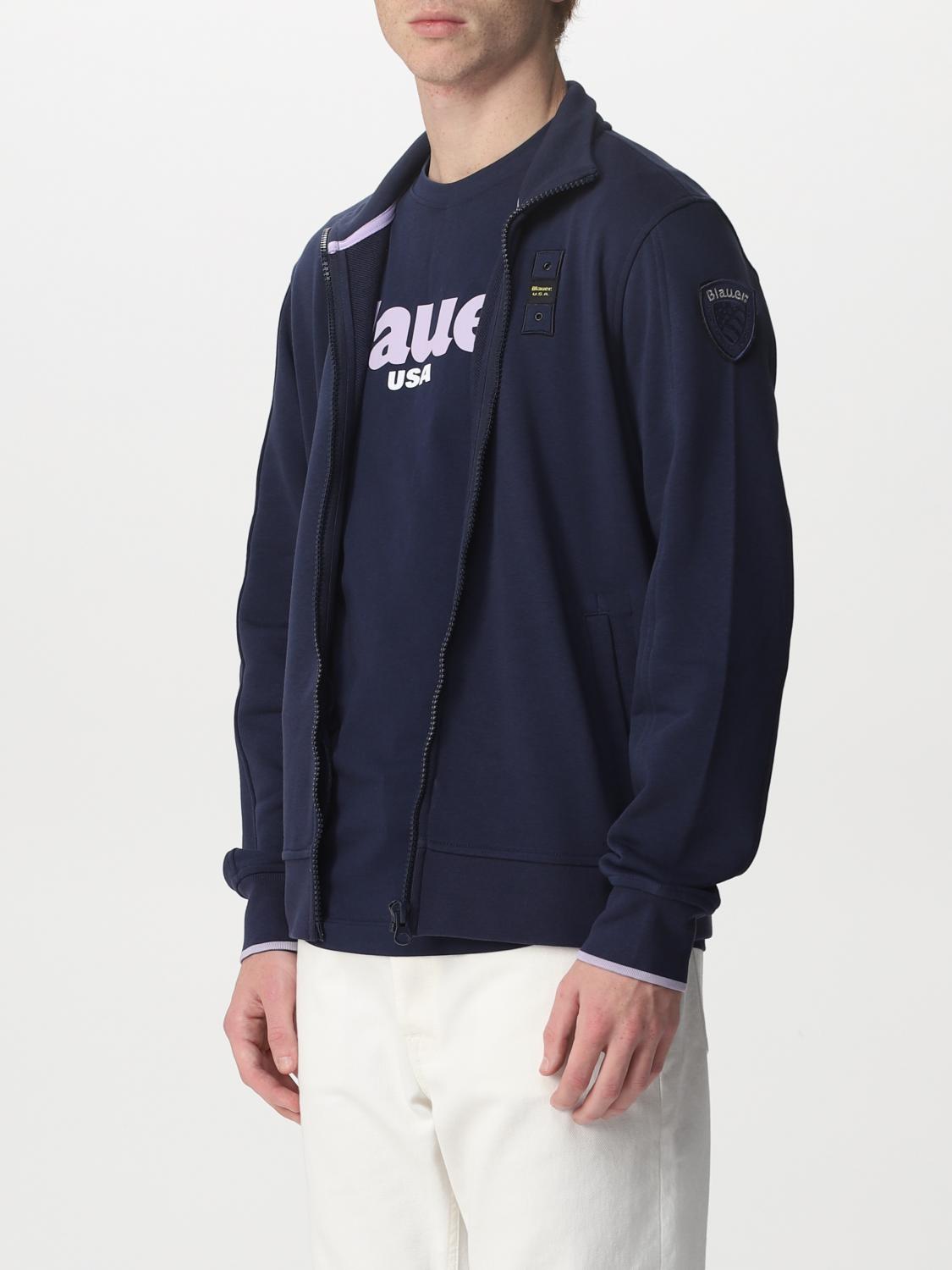BLAUER: Sudadera hombre - Azul Oscuro | Sudadera Blauer 22SBLUF01134005662  GIGLIO.COM