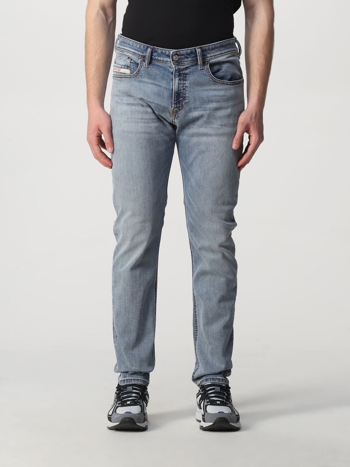 Uitstralen George Bernard spellen DIESEL: jeans in washed denim - Gnawed Blue | Diesel jeans A03595069YX  online on GIGLIO.COM