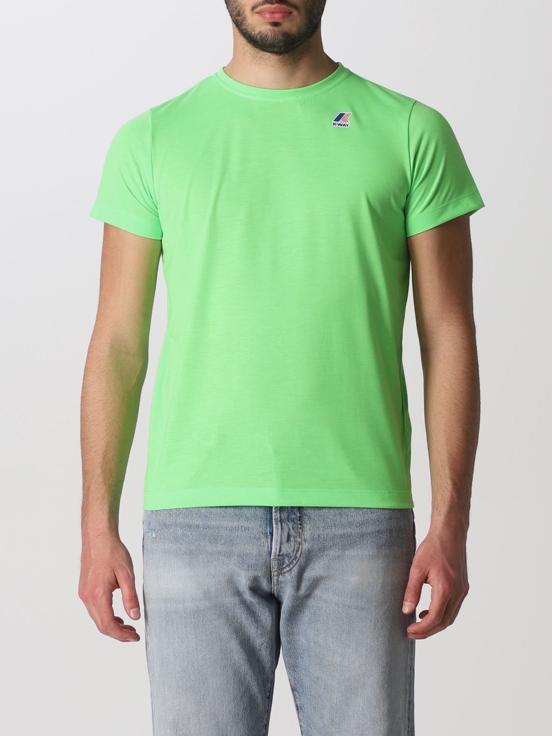 T-shirt K-Way: K-Way t-shirt for man green 1