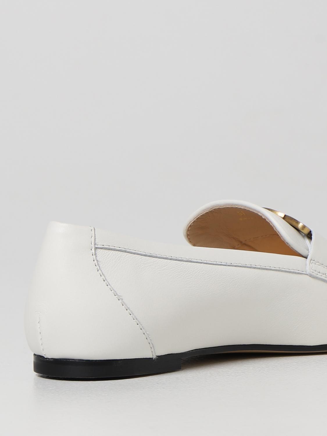 brown and white loafers womens