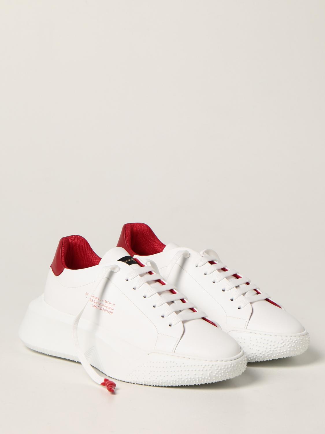 GIULIANO GALIANO: Sneakers Nemesis 2 in nappa - Bianco | Sneakers Giuliano  Galiano NEMESIS2 NAPPA GIGLIO.COM
