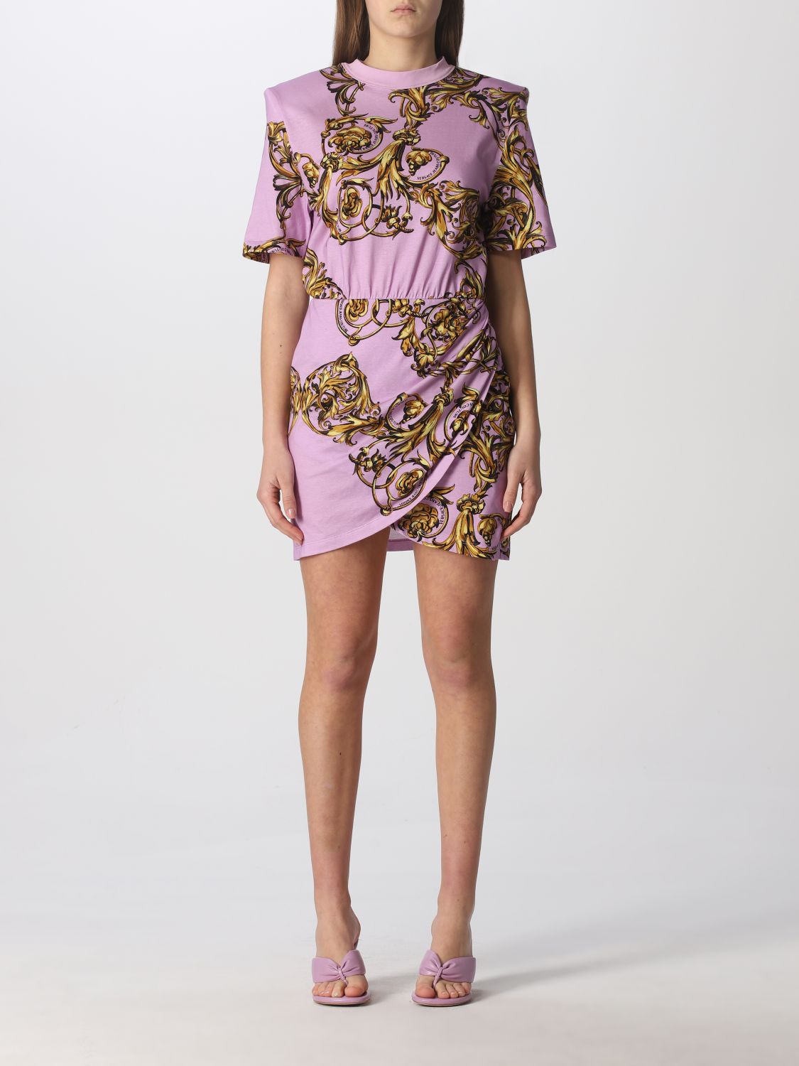 Versace Jeans Couture Dress Women In Gold | ModeSens