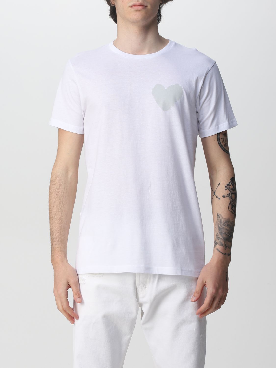 T-shirt Haikure: T-shirt Haikure in cotone con stampa bianco 1
