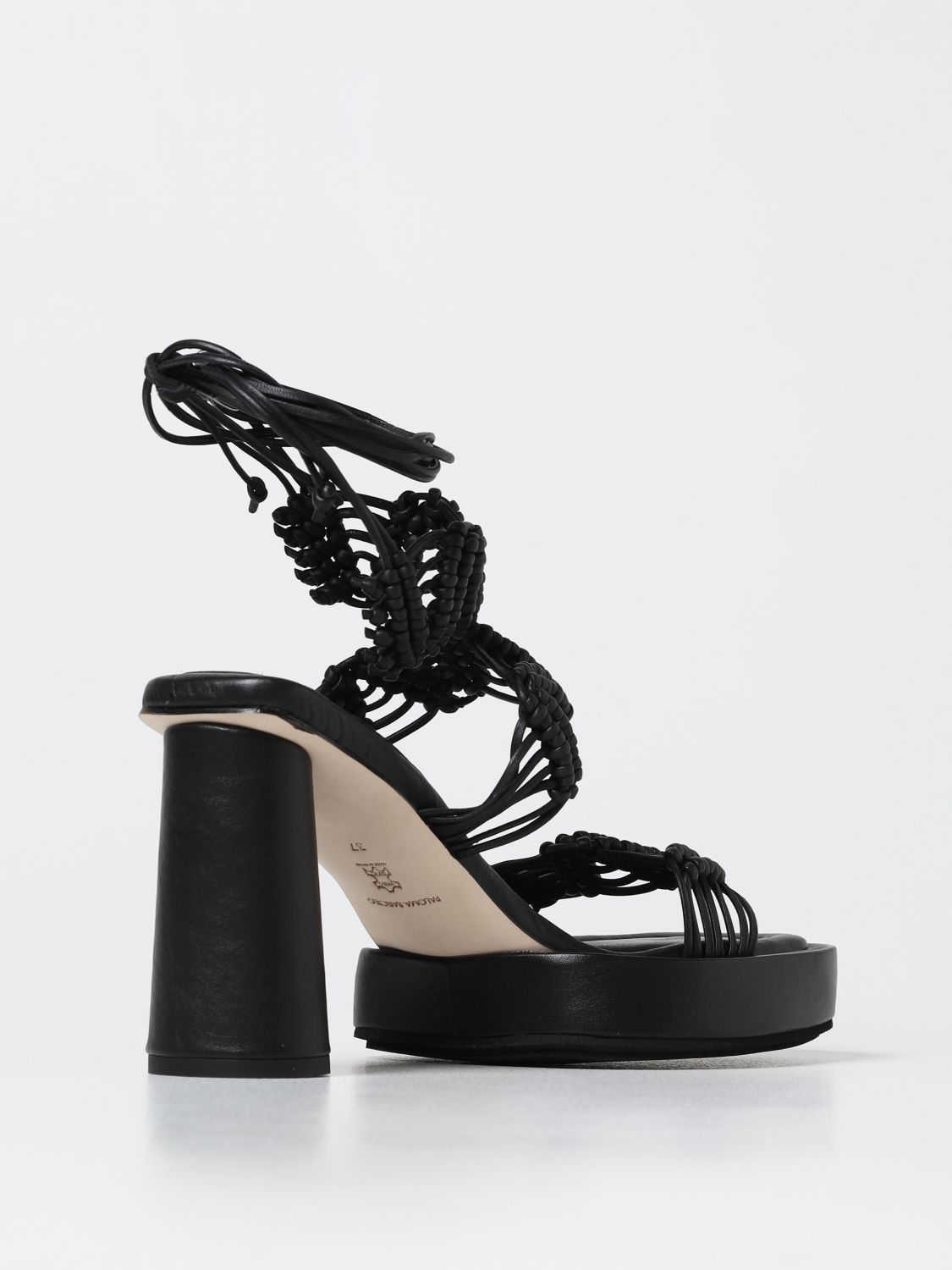 Paloma Barcelò Outlet: Franzi sandals in woven leather - Black | Paloma ...