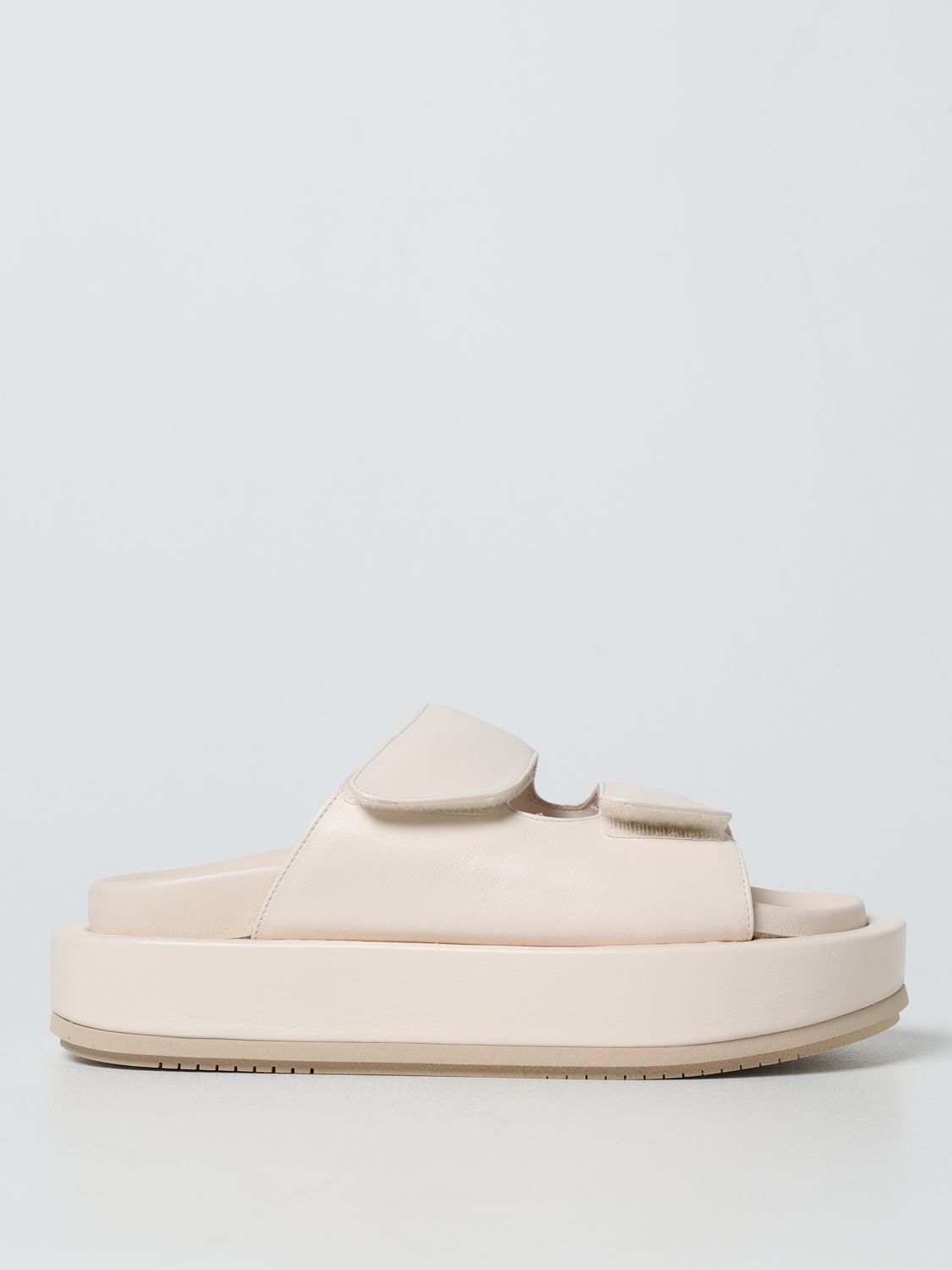 Elza sandals in nappa leather - White | Paloma Barcelò flat ELZANA PASILK online at GIGLIO.COM