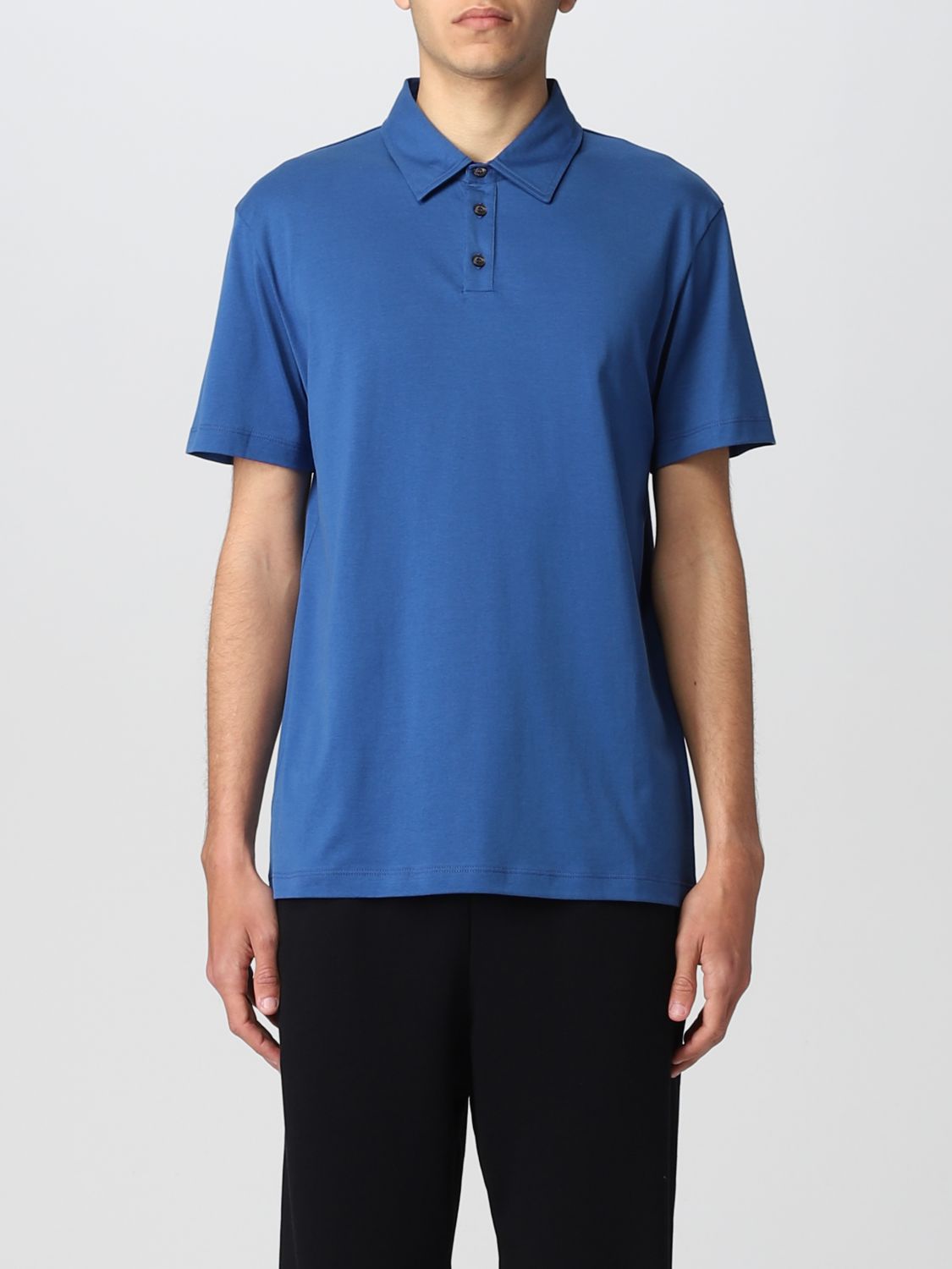 Polo Roberto Collina: Camiseta hombre Roberto Collina azul oscuro 1