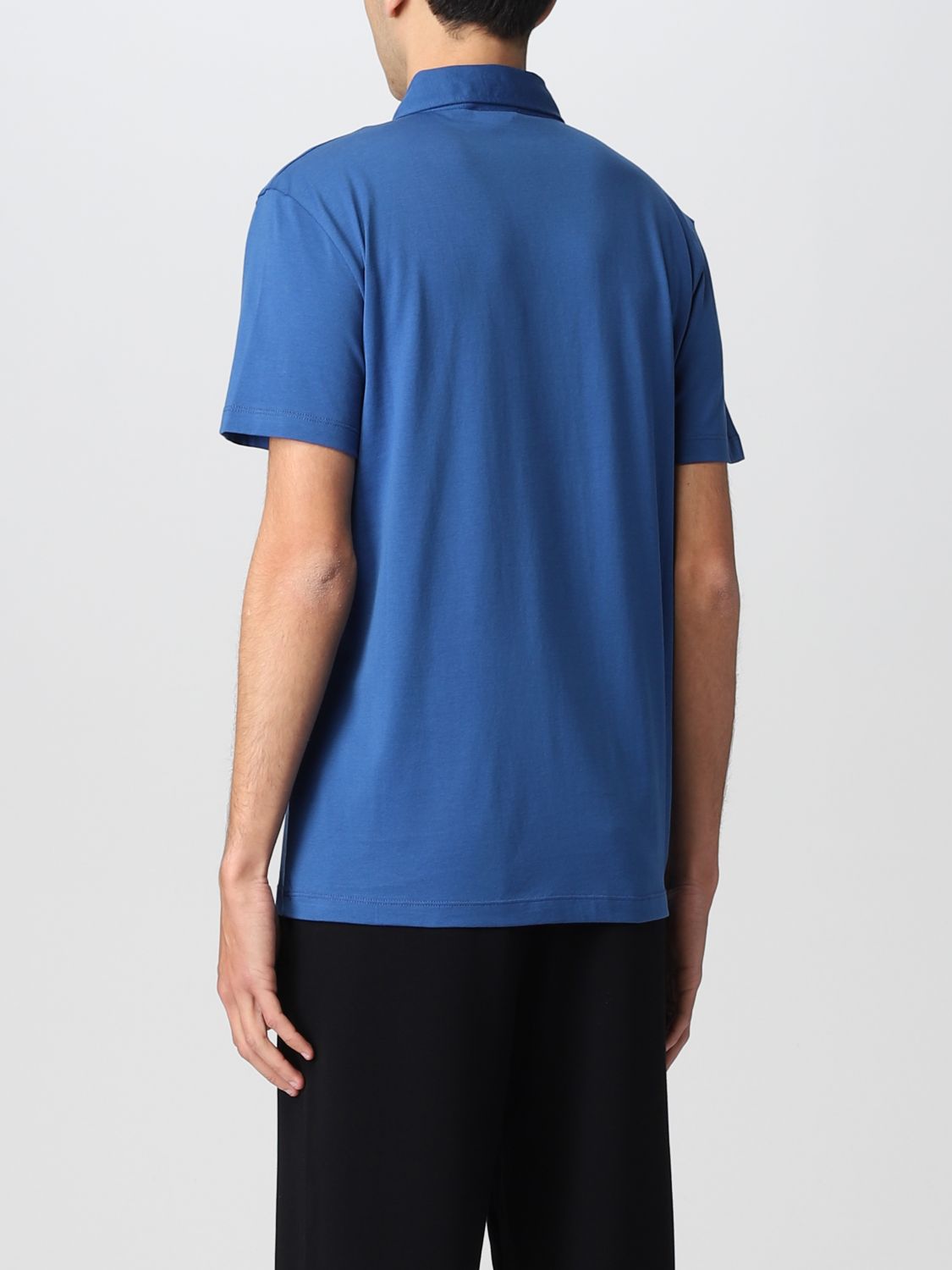 Polo Roberto Collina: Camiseta hombre Roberto Collina azul oscuro 2