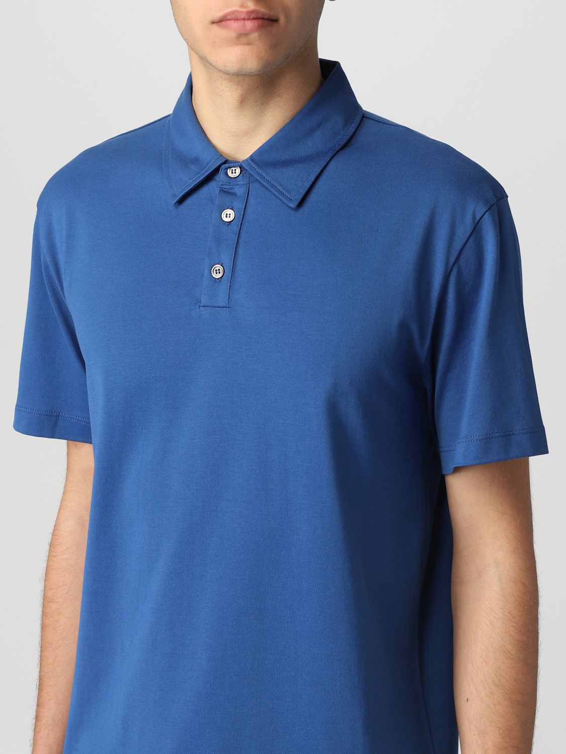 Polo shirt Roberto Collina: Roberto Collina polo shirt for man blue 3