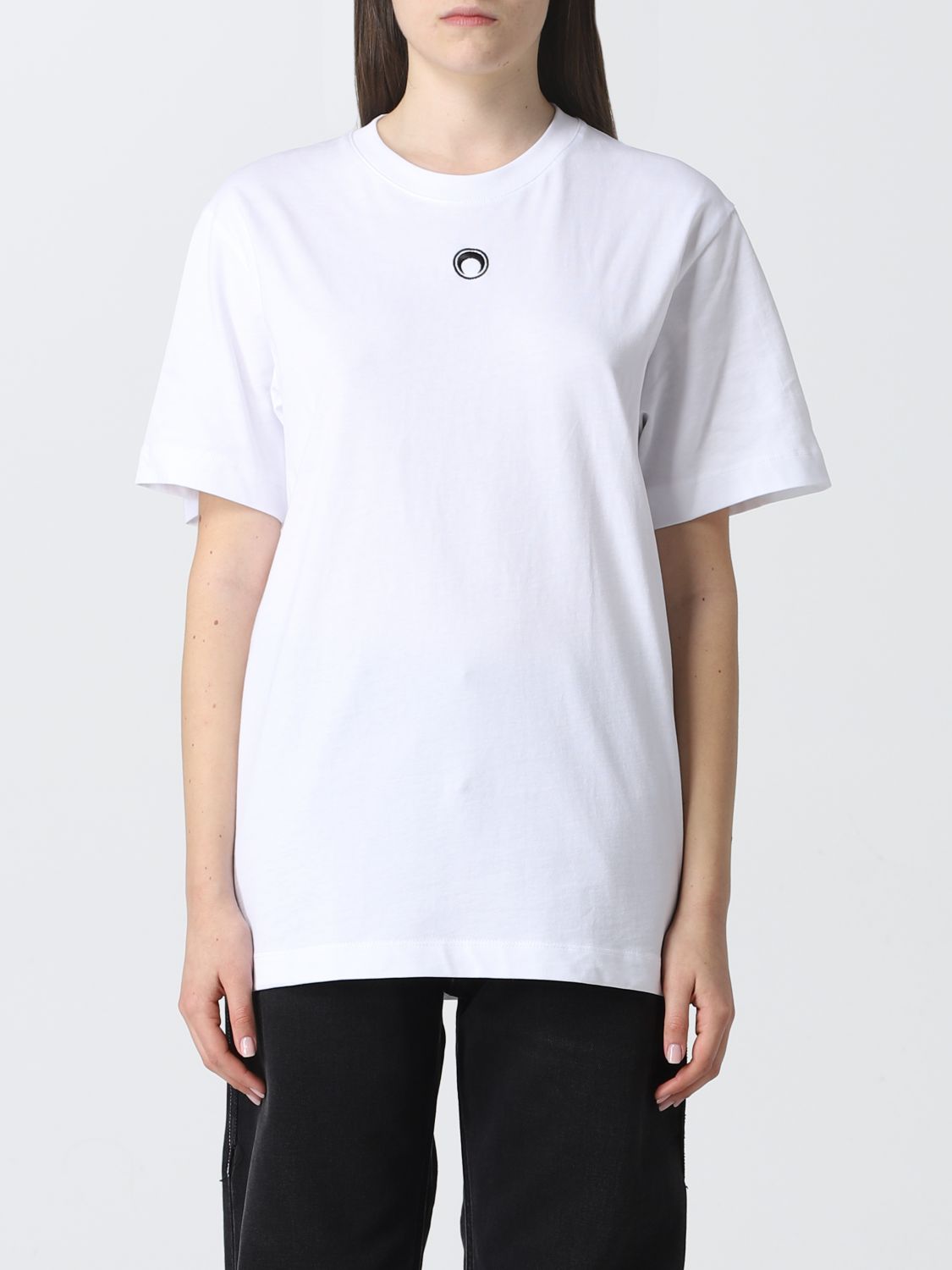 Marine Serre T-shirt Women In White | ModeSens