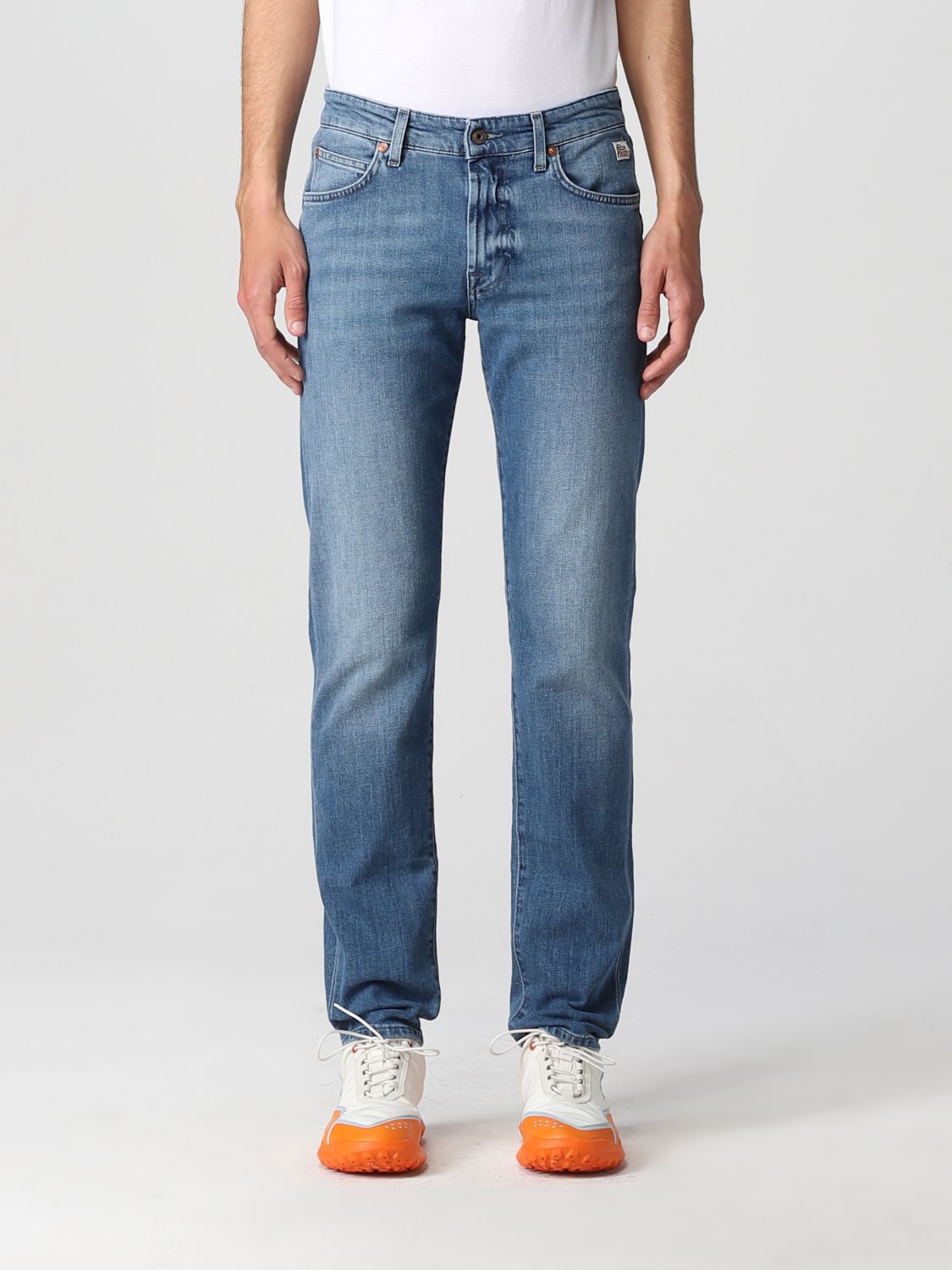 ROY ROGERS: 5-pocket jeans - Denim | Roy Rogers jeans RRU075D4081194 ...