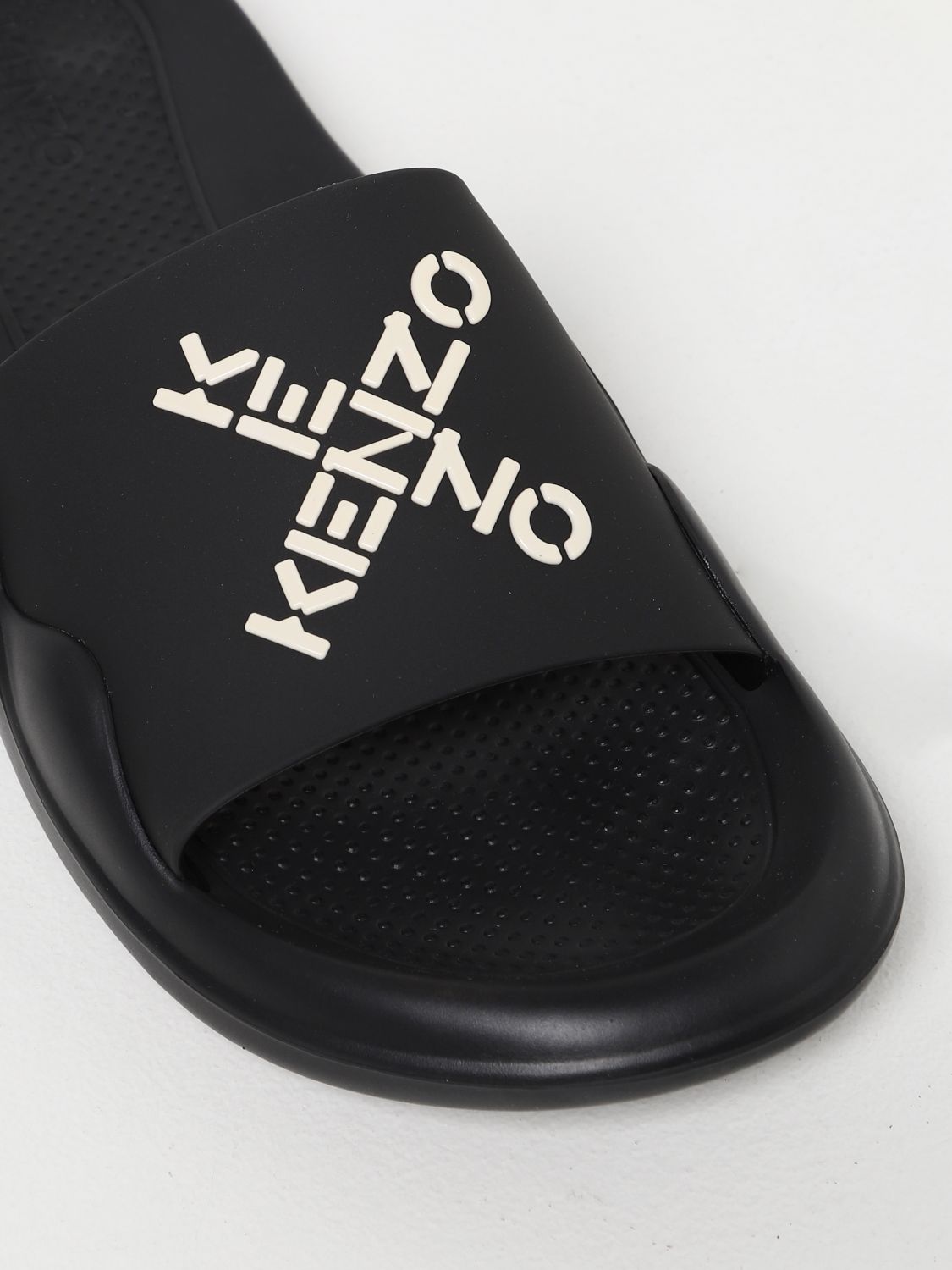 Sandals Kenzo: Kenzo slide sandal in rubber black 4