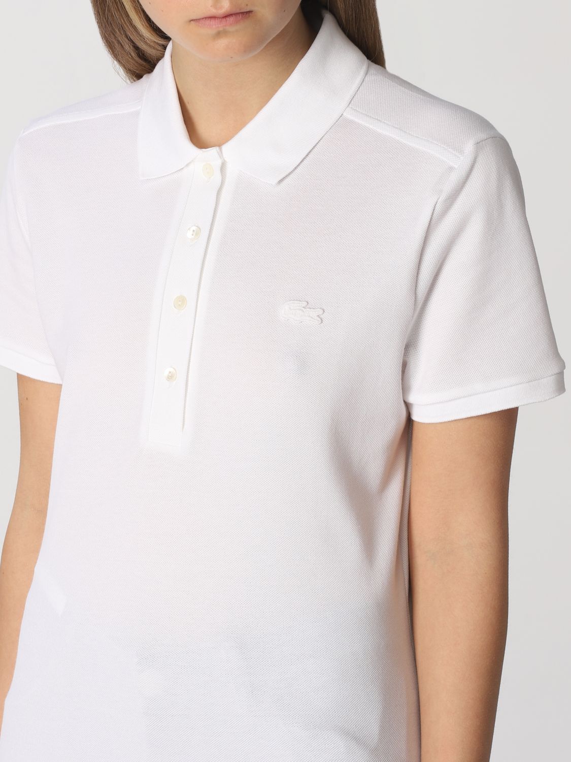Lacoste Outlet: Polo Shirt For Woman White Lacoste Polo, 51% OFF