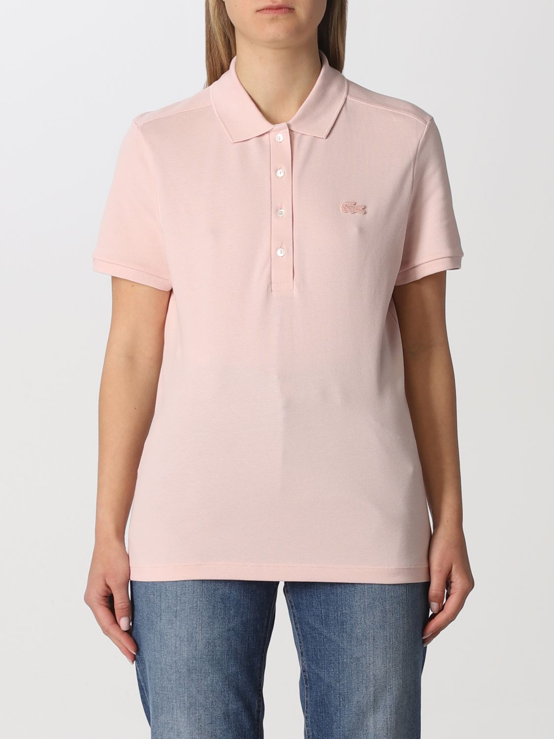 Tegenhanger uitsterven eetbaar LACOSTE: polo shirt for woman - Pink | Lacoste polo shirt PF5462 online on  GIGLIO.COM