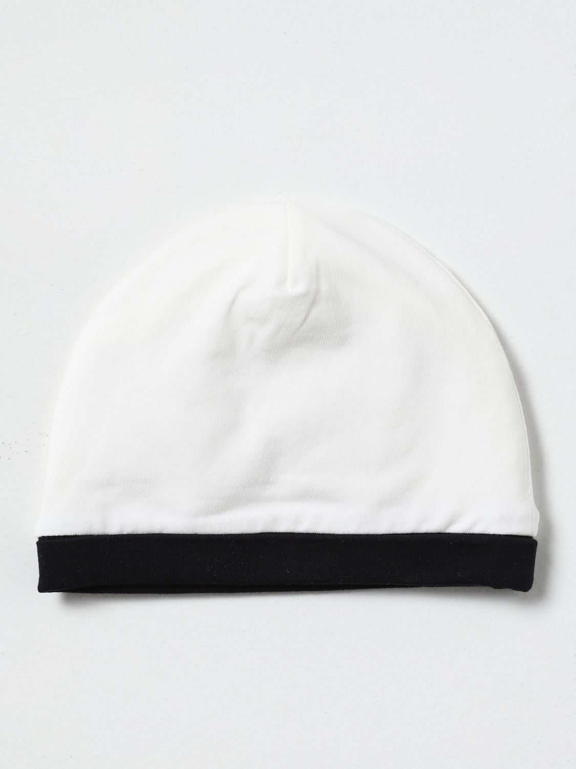 Cappello neonato Elisabetta Franchi: Cappello a berretto Elisabetta Franchi in cotone avorio 2