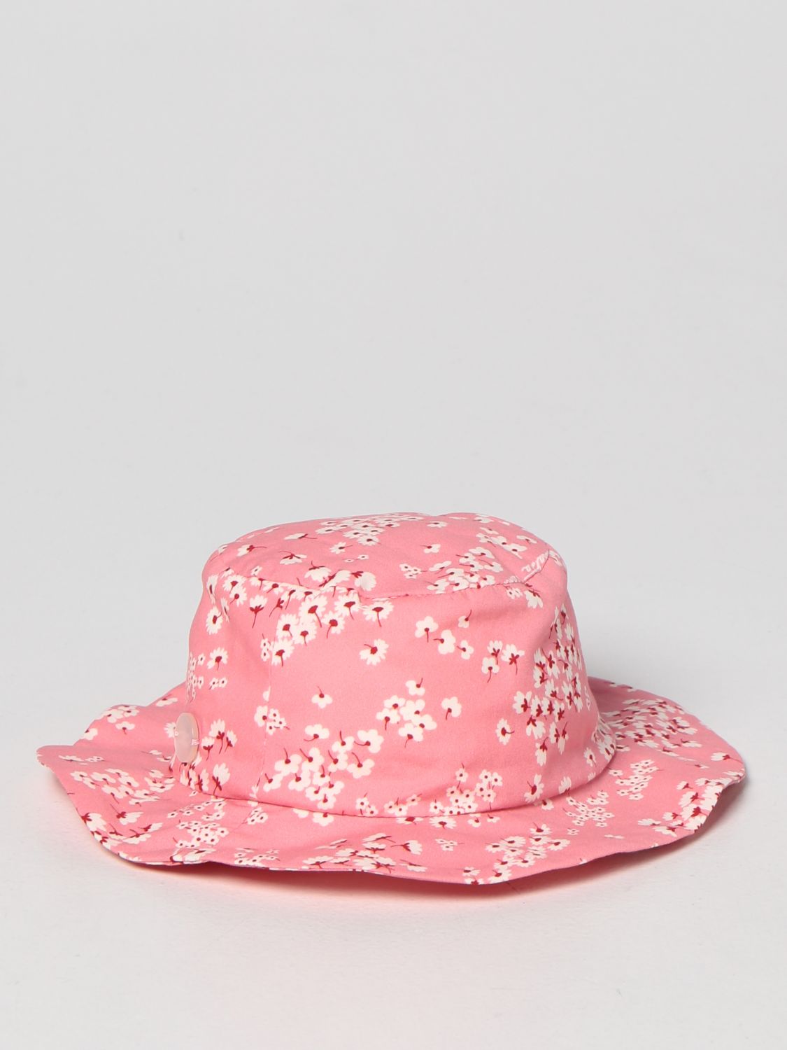 Cappello neonato Elisabetta Franchi: Cappello da pescatore Elisabetta Franchi in cotone rosa 1