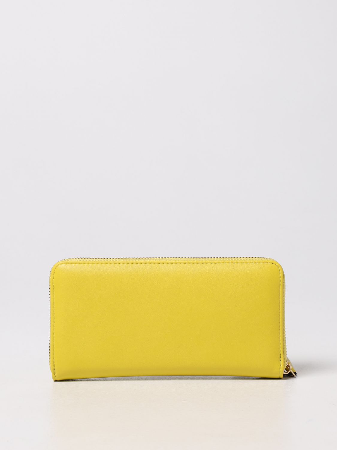 Wallet Twinset: Continental Twinset wallet in synthetic leather yellow 3
