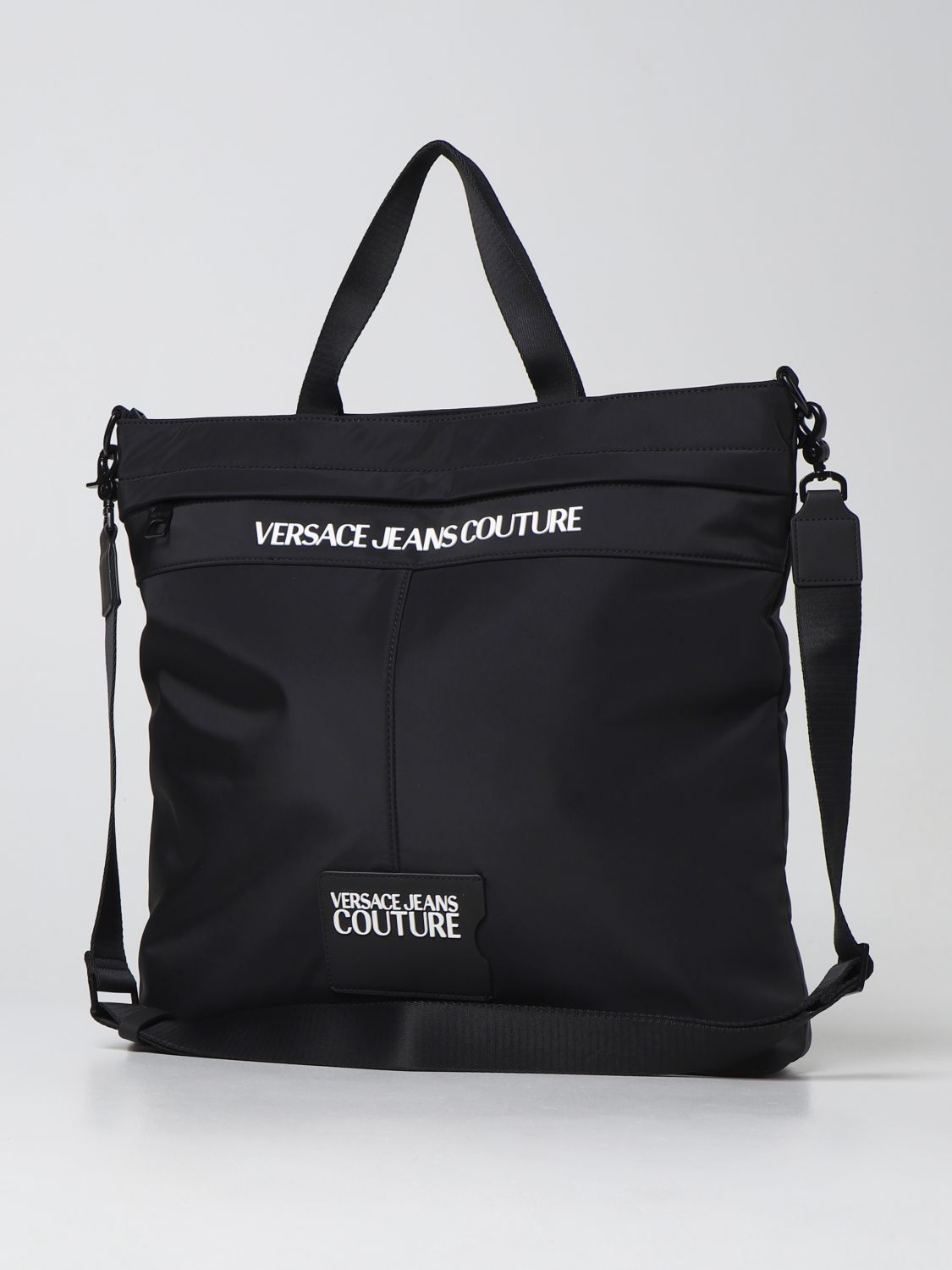 Backpack Versace Jeans Couture: Versace Jeans Couture backpack in coated fabric black 3