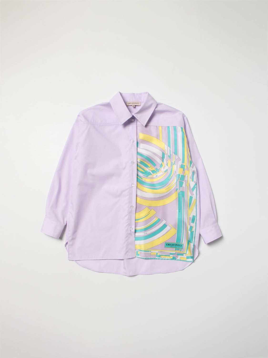 Рубашка Emilio Pucci: Рубашка Emilio Pucci девочка фиолетовый 1