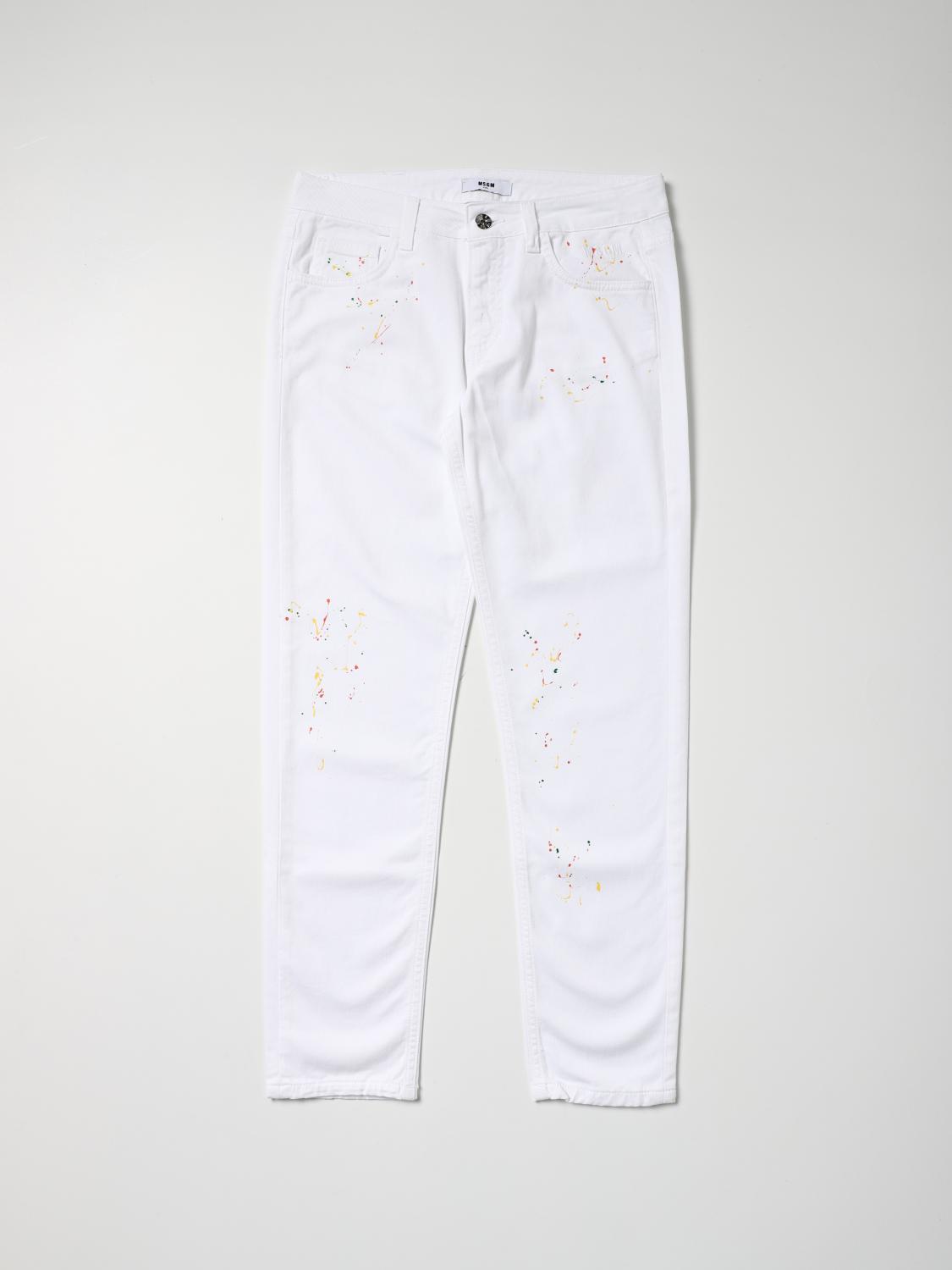 kids white pants