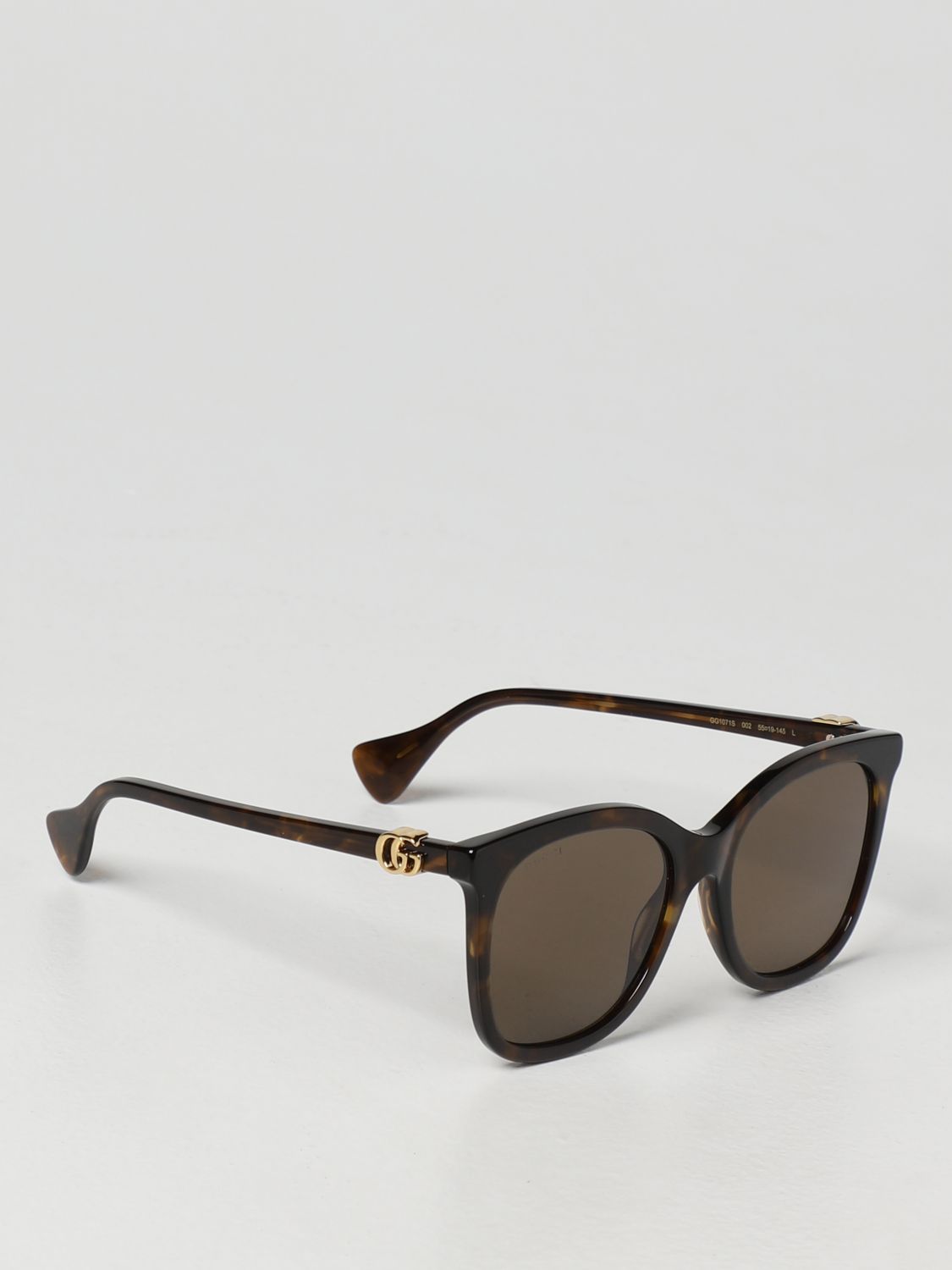 GUCCI: sunglasses in acetate - Brown | Gucci sunglasses GG1071S online ...