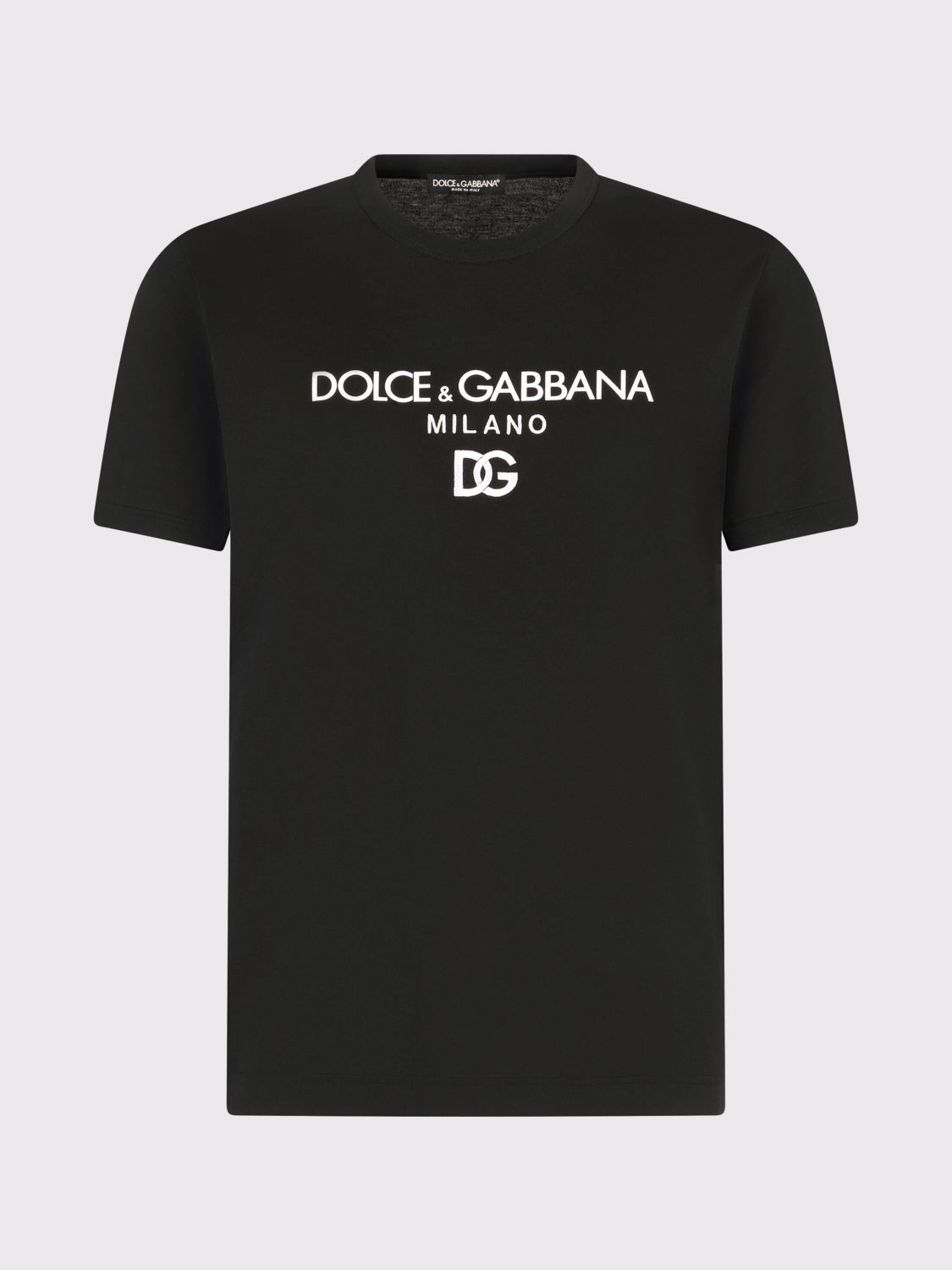 DOLCE & GABBANA: logo T-shirt - Black | Dolce & Gabbana t-shirt ...