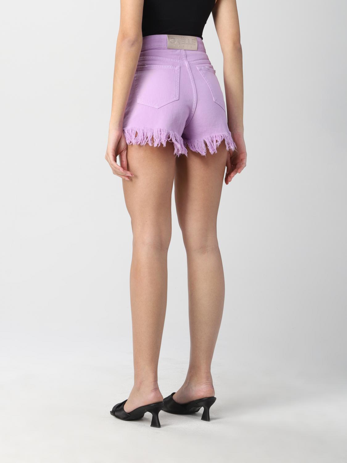 GAËLLE PARIS: Pantaloncino donna GaËlle Paris - Lilla | Pantaloncino Gaëlle  Paris GBD11768DSH GIGLIO.COM