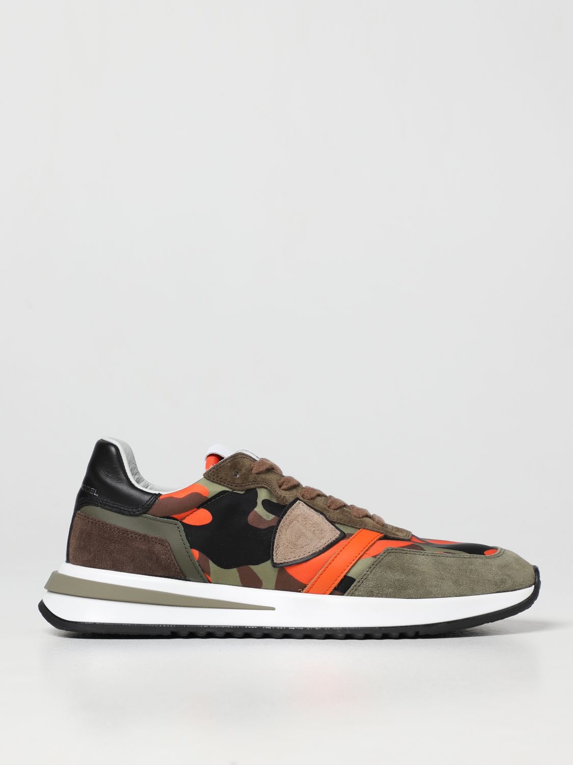 Philippe Model Tropez Trainers In Camouflage Nylon In Military | ModeSens
