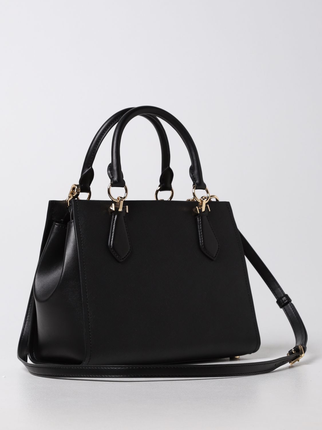 MICHAEL KORS: Marilyn Michael bag in Saffiano leather - Black | Michael  Kors tote bags 30S2G6AS2L online on 